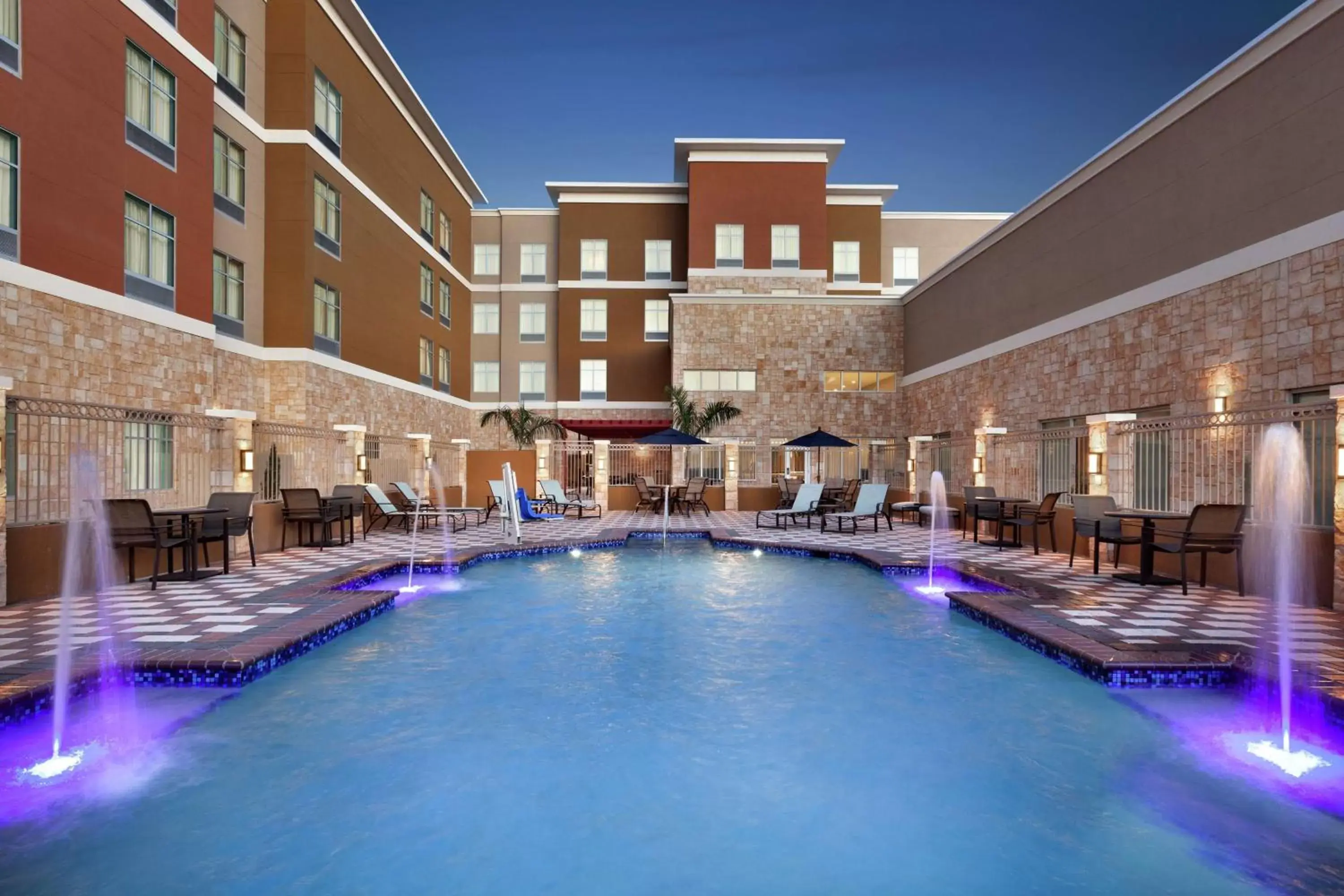 Pool view, Property Building in Homewood Suites By Hilton Harlingen