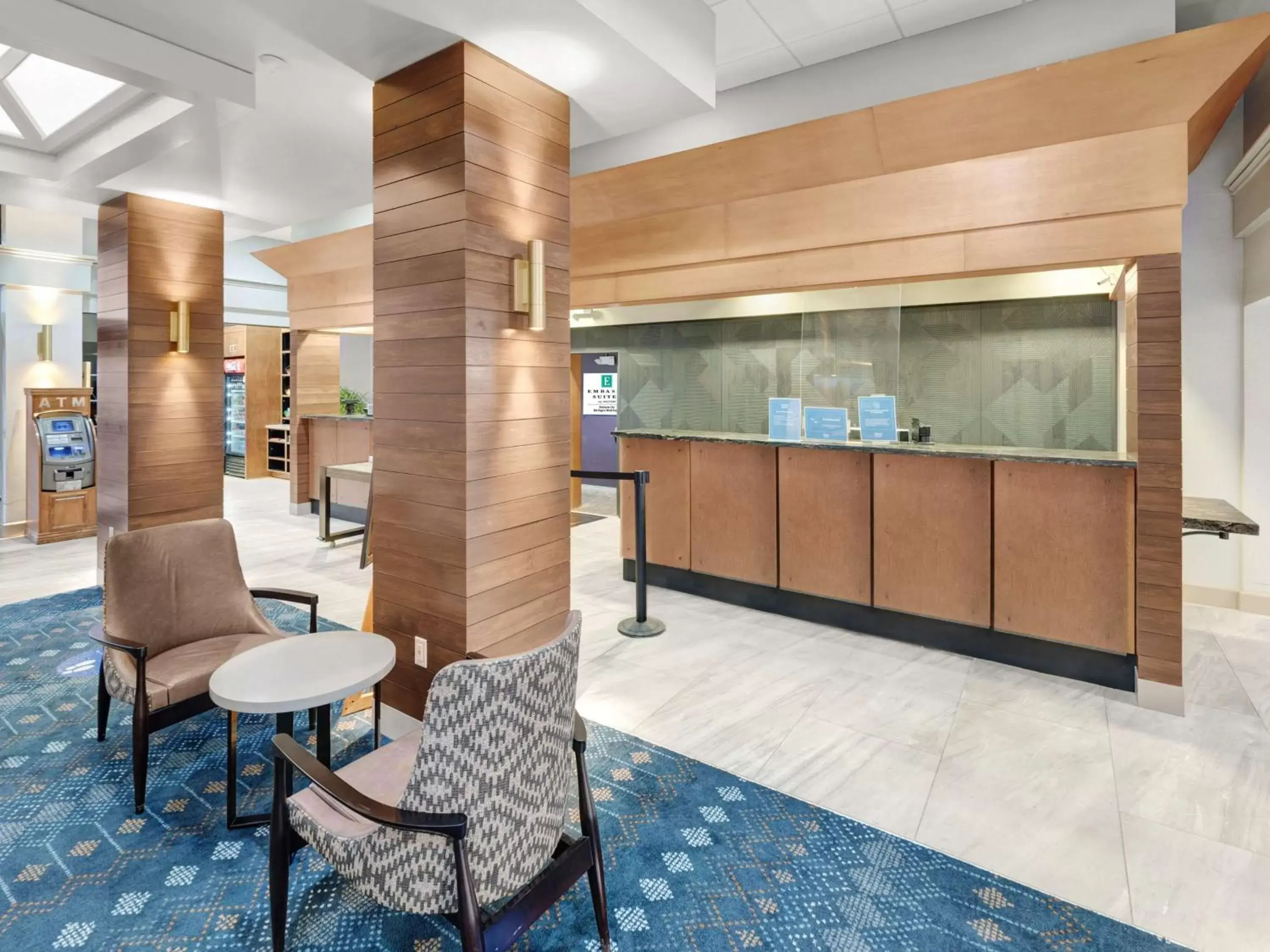Lobby or reception in Embassy Suites by Hilton Oklahoma City Will Rogers Airport Lobby or reception in Embassy Suites by Hilton Oklahoma City Will Rogers Airport