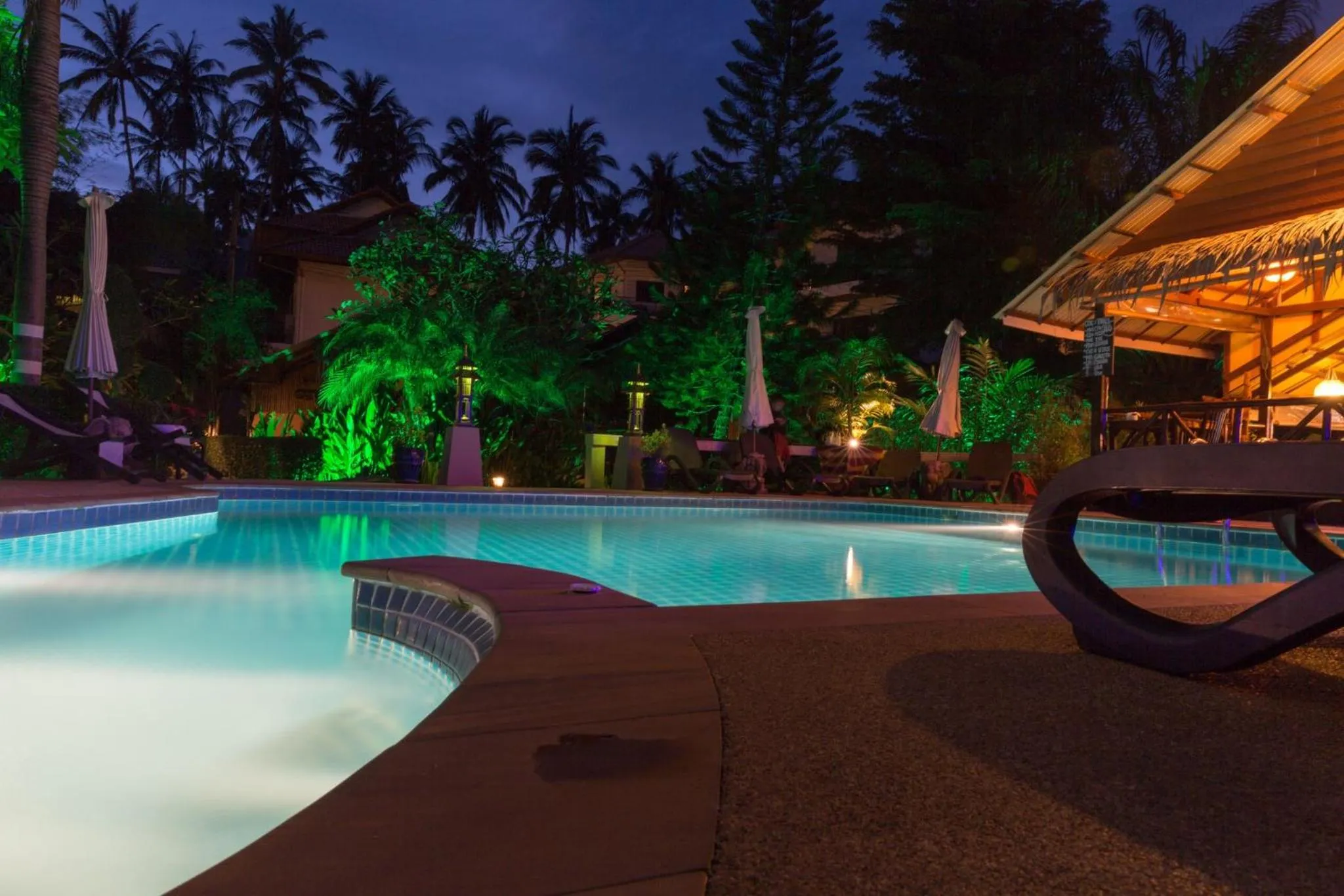 Pool view in Baan Sukreep Resort