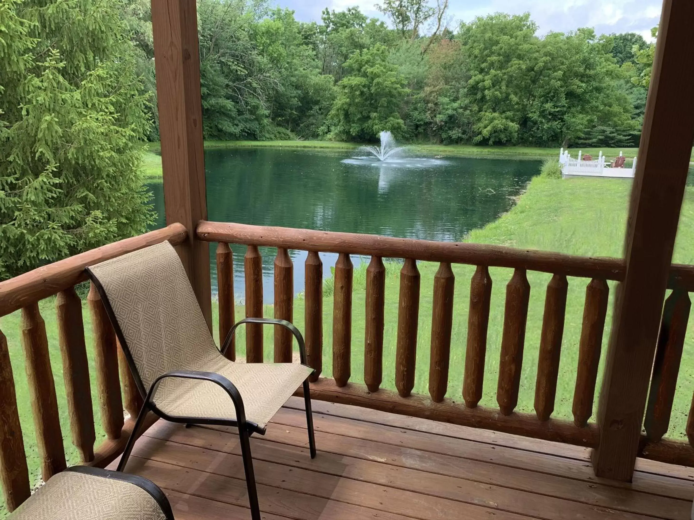 Balcony/Terrace in Waterview Lodge by Amish Country Lodging