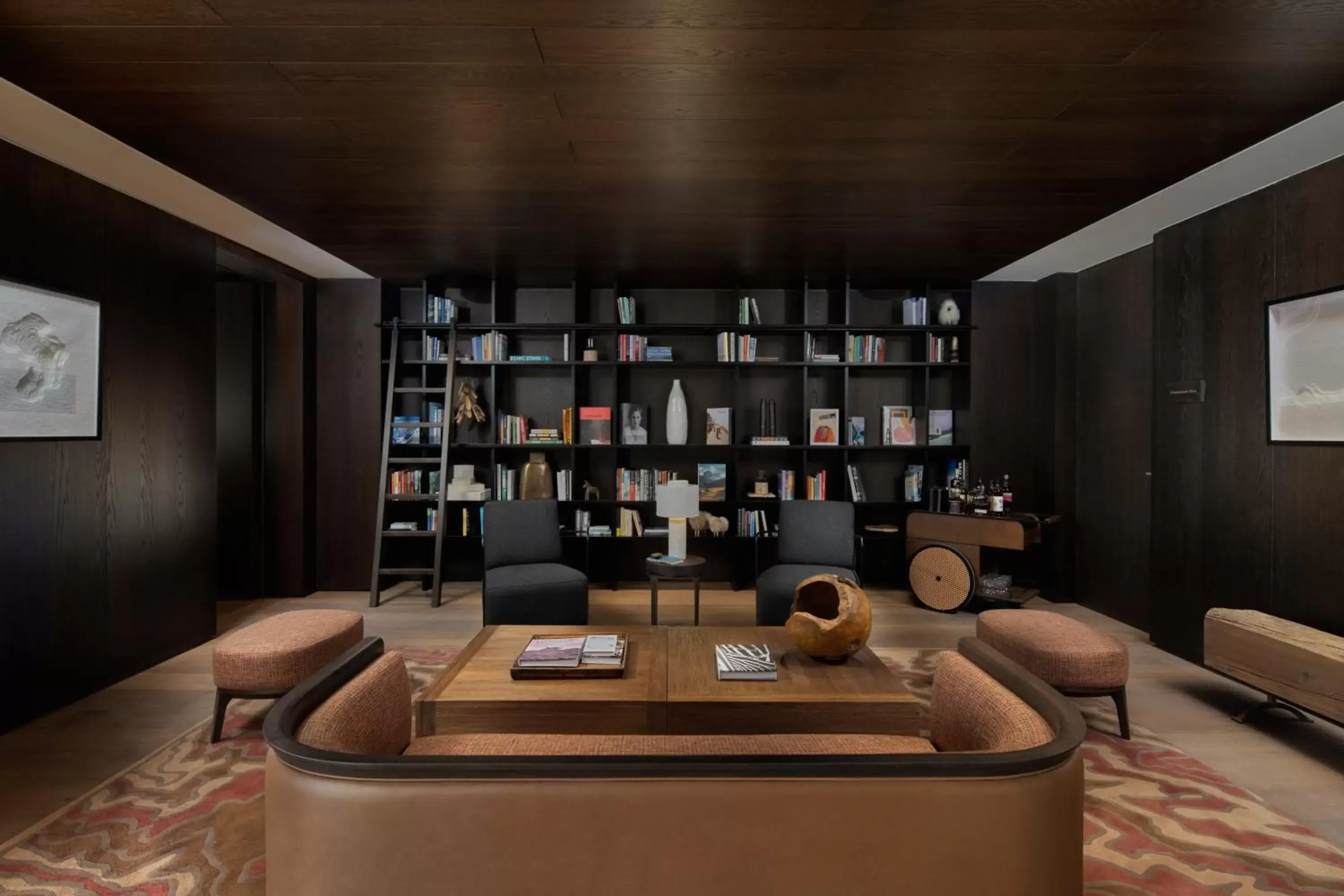 Library in Six Senses Crans-Montana