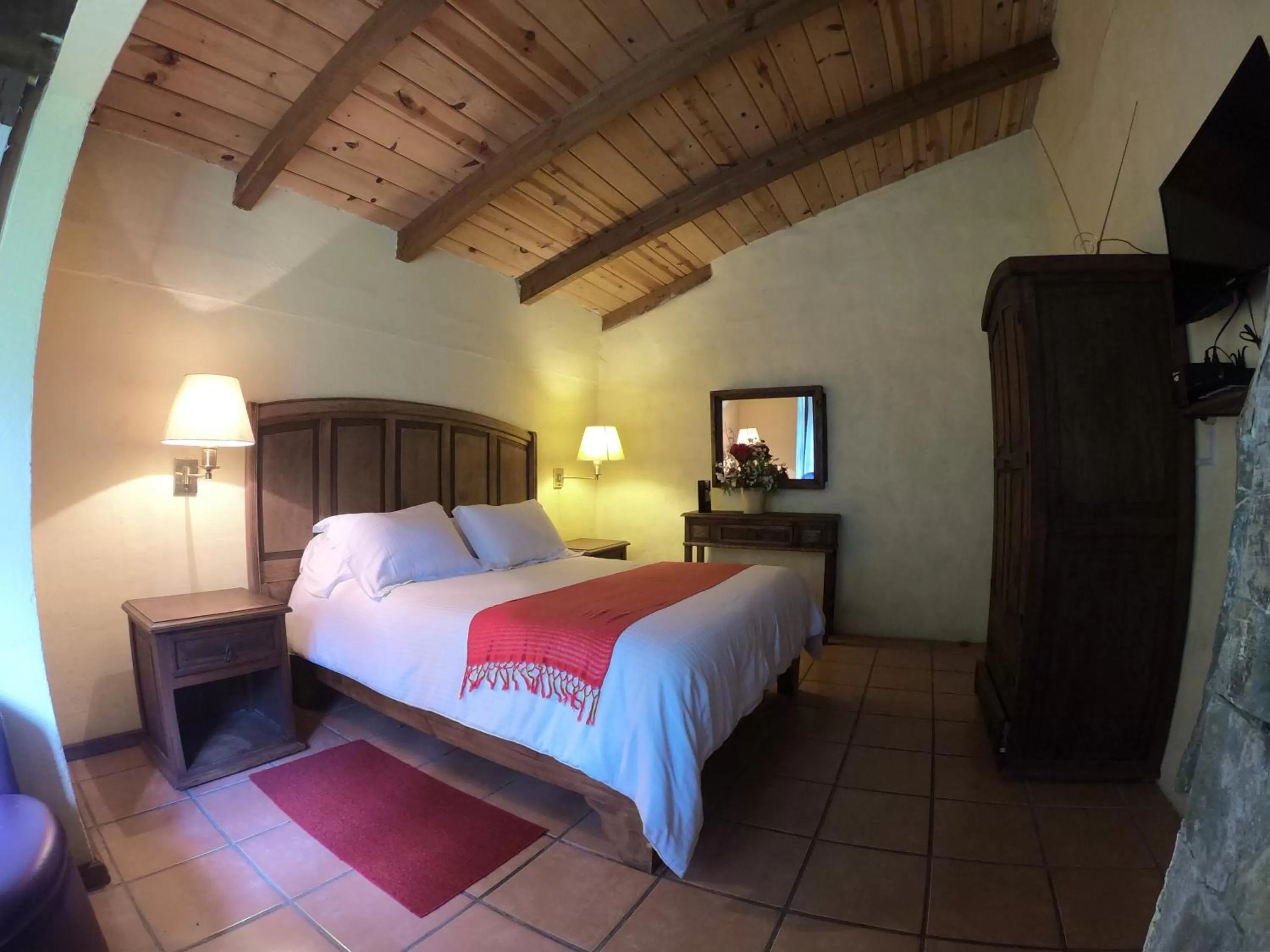 Bed in Cabañas La Cascada