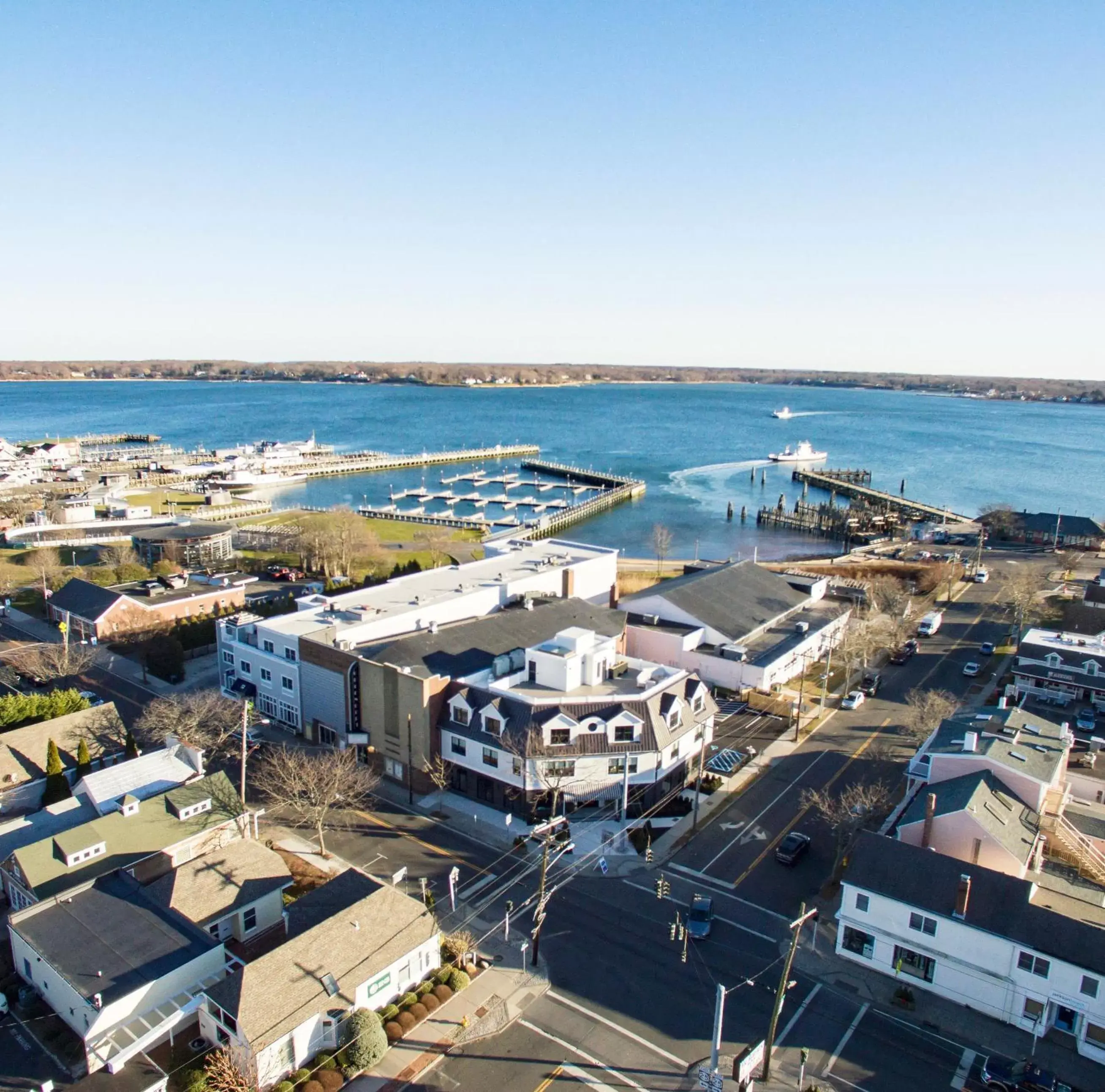 Property building, Bird's-eye View in The Menhaden Hotel