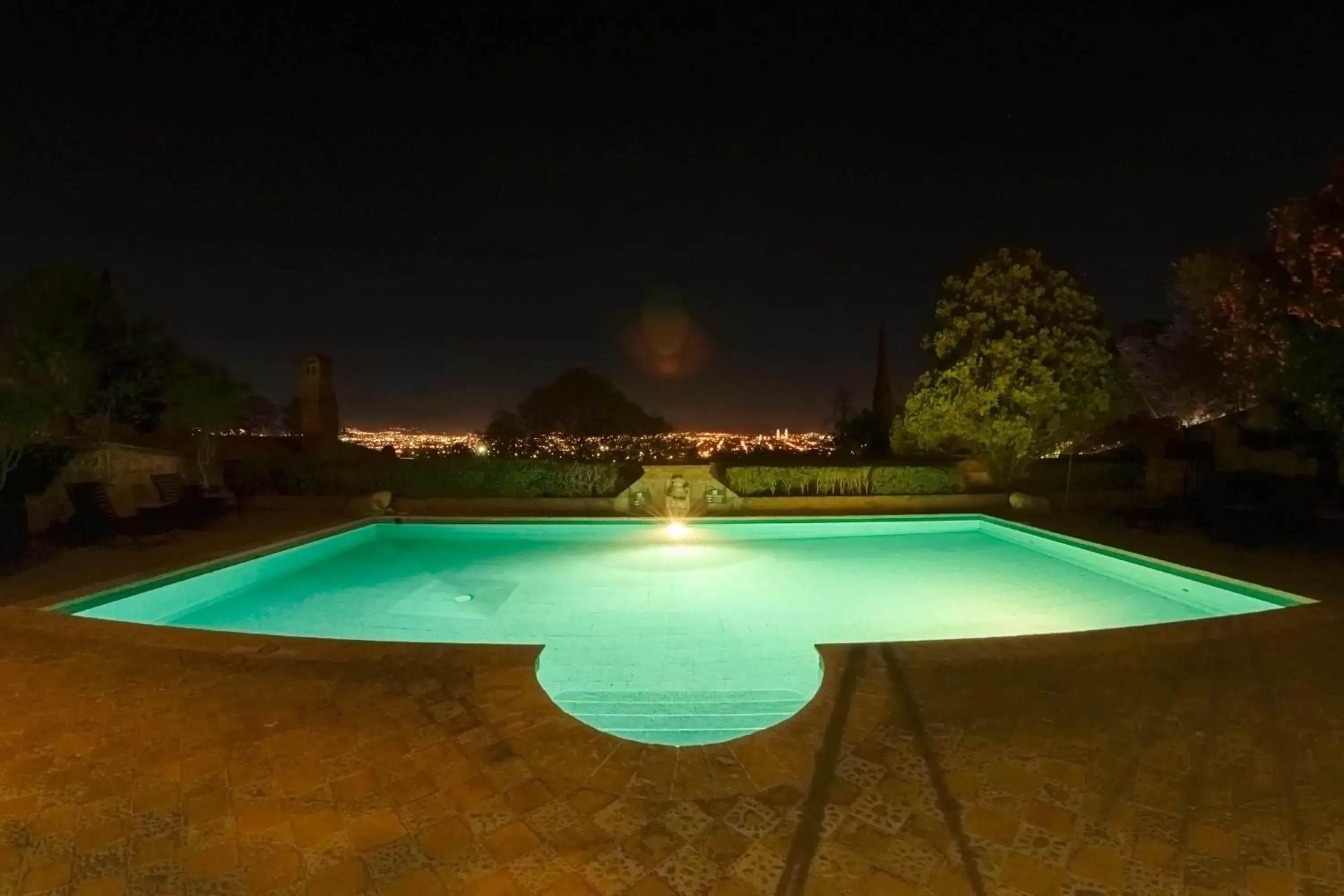 Night, Swimming Pool in Villa Montaña Hotel & Spa