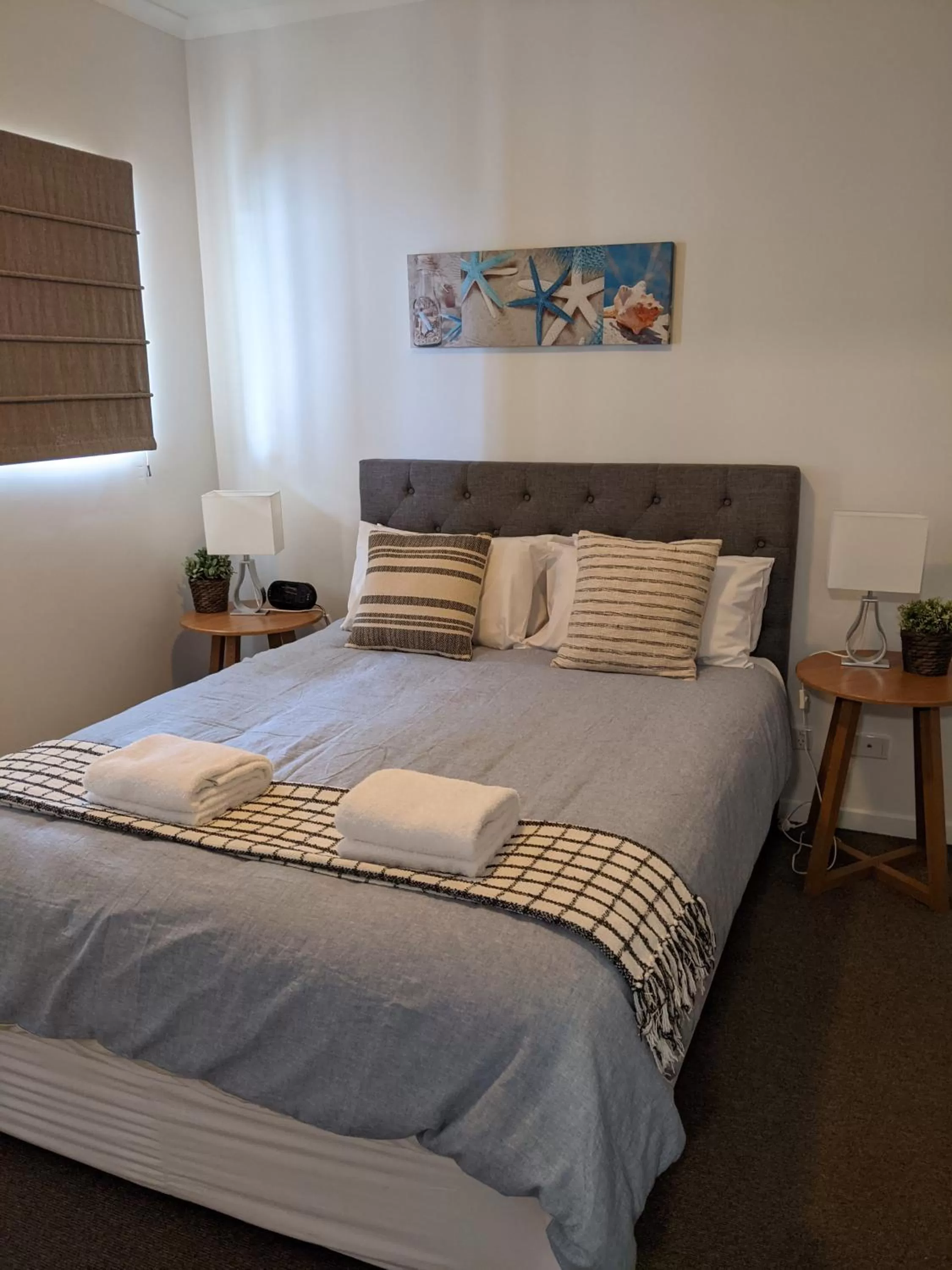 Bed in Moorings Beach Resort