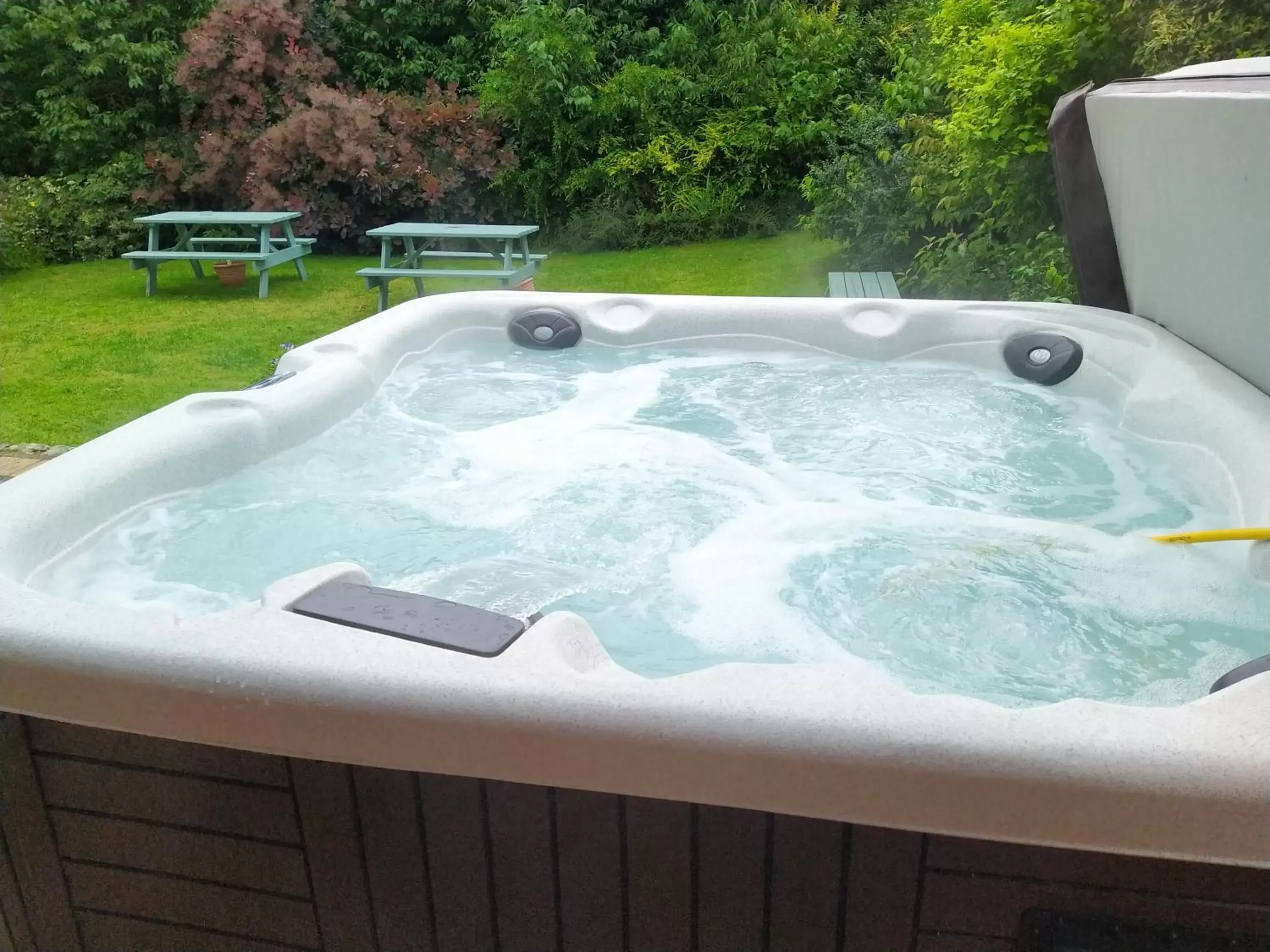 Hot Tub in Cameley Lodge - Self Catering