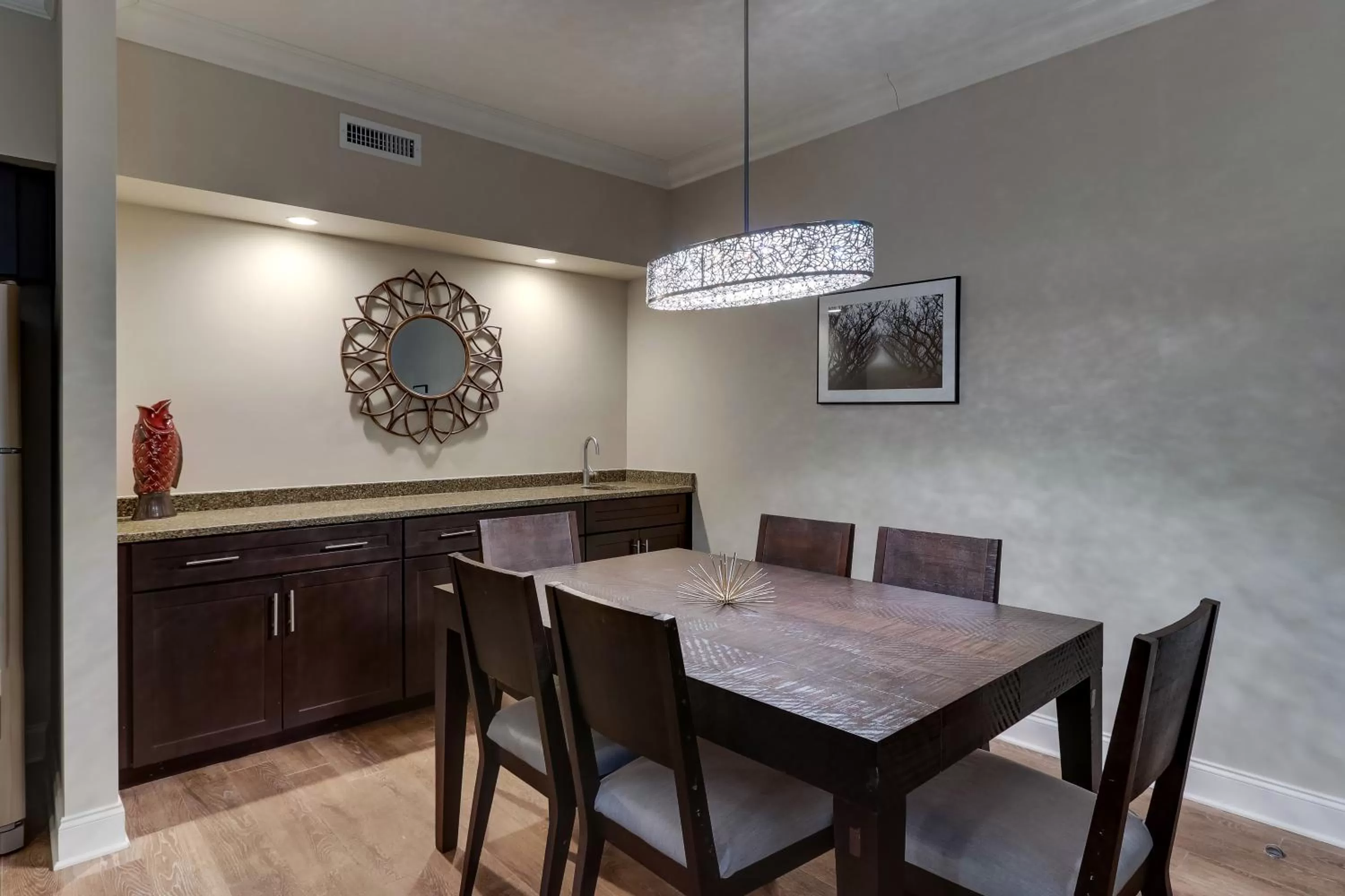 Dining area in The Mantissa Hotel