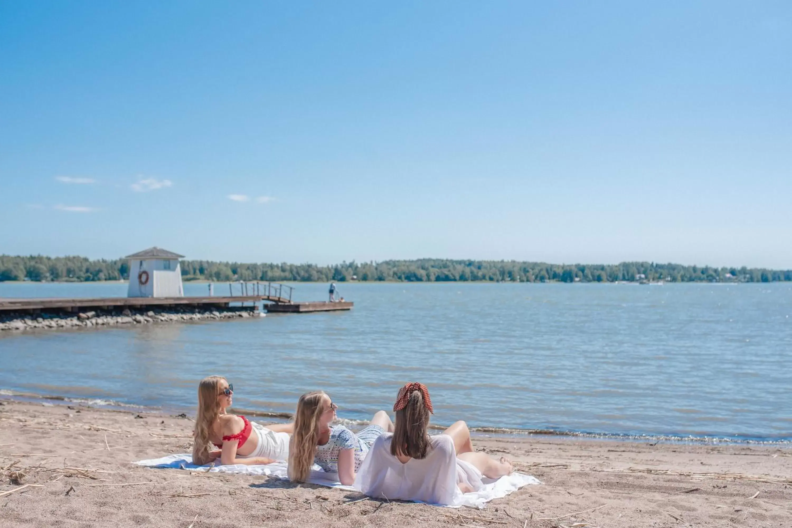 People, Beach in Hotel Haikko Manor & Spa