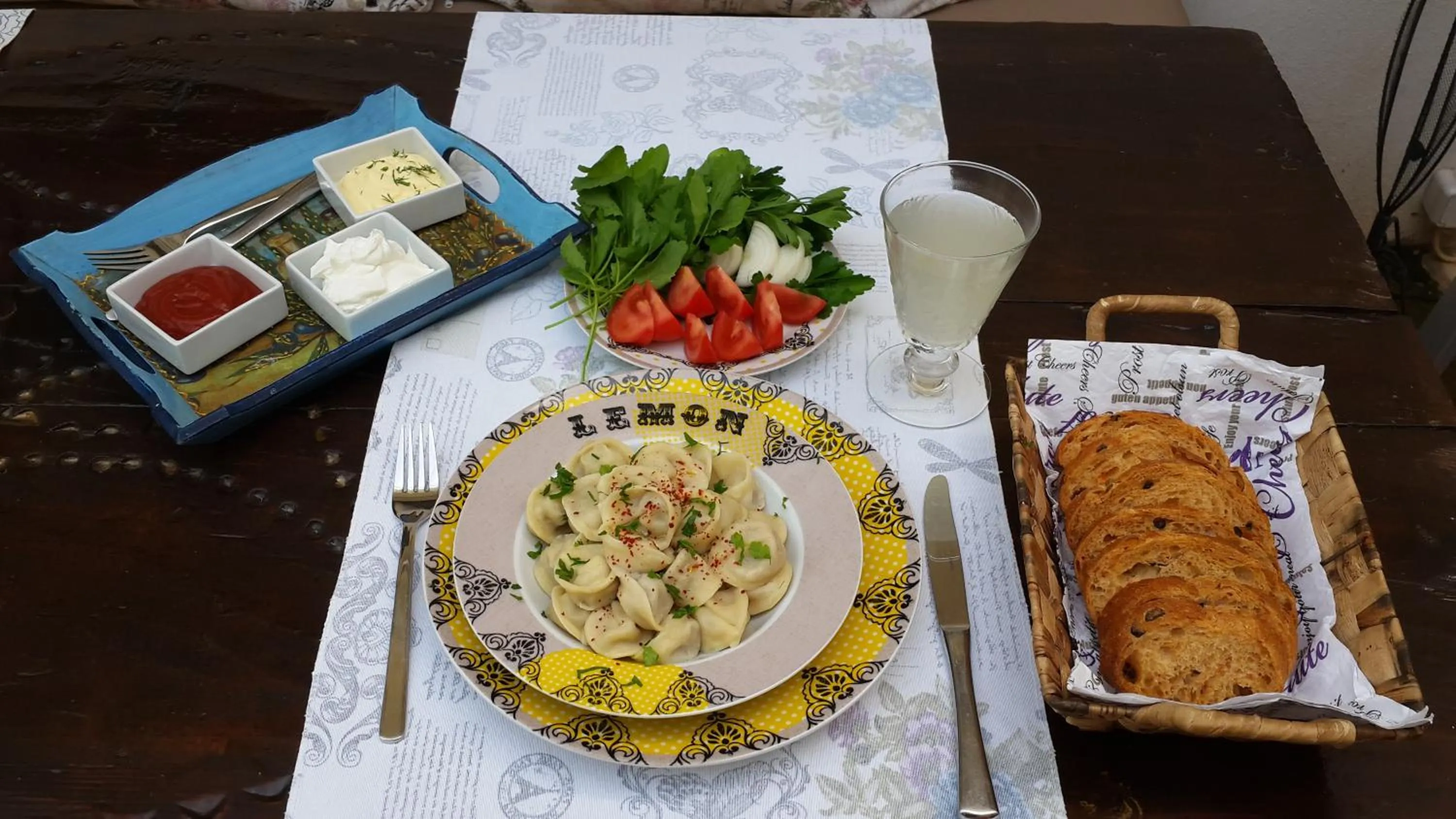 Food close-up in Lemon Villa Hotel