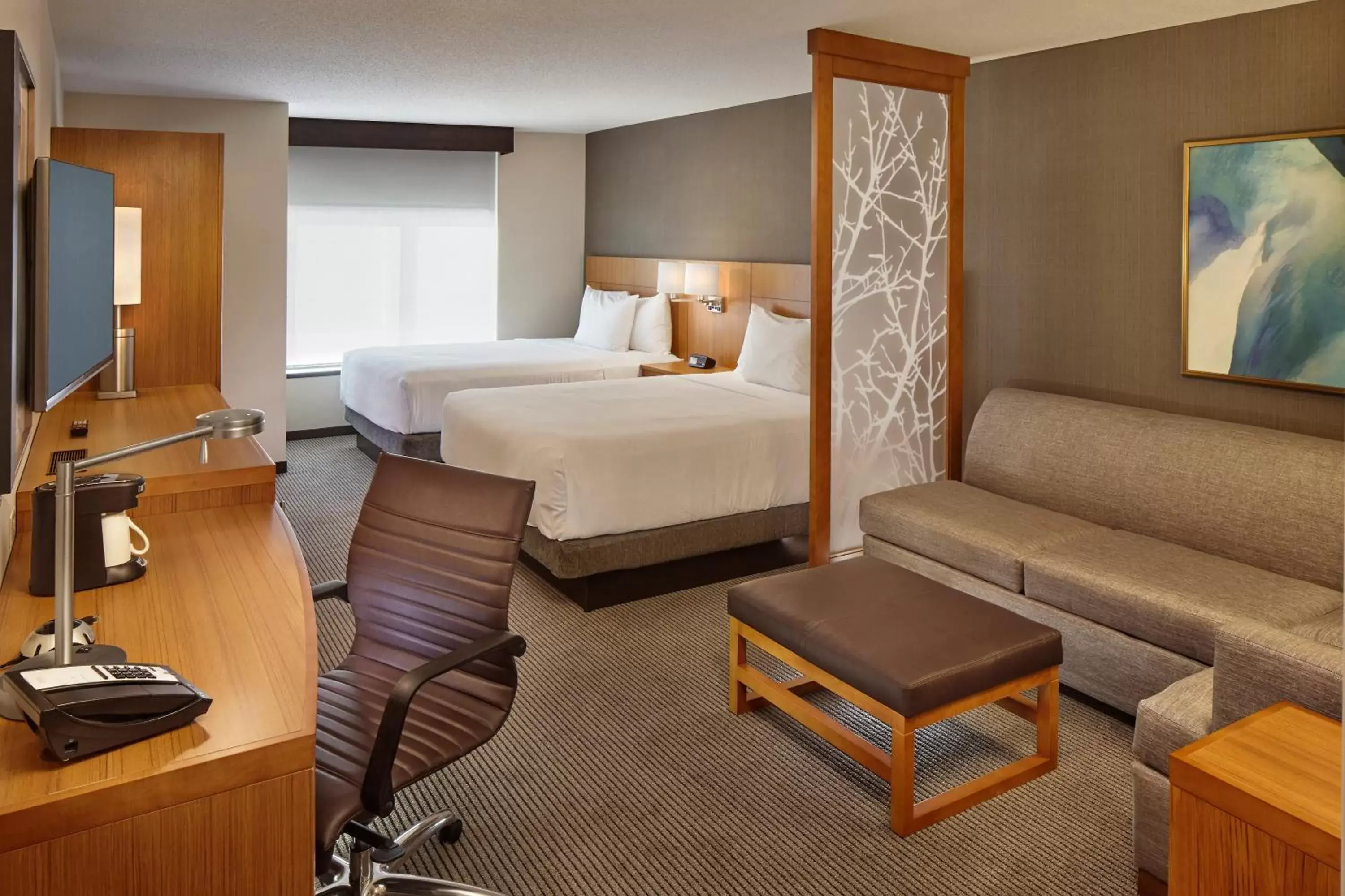 Queen Room with Two Queen Beds and Sofa Bed - High Floor in Hyatt Place State College