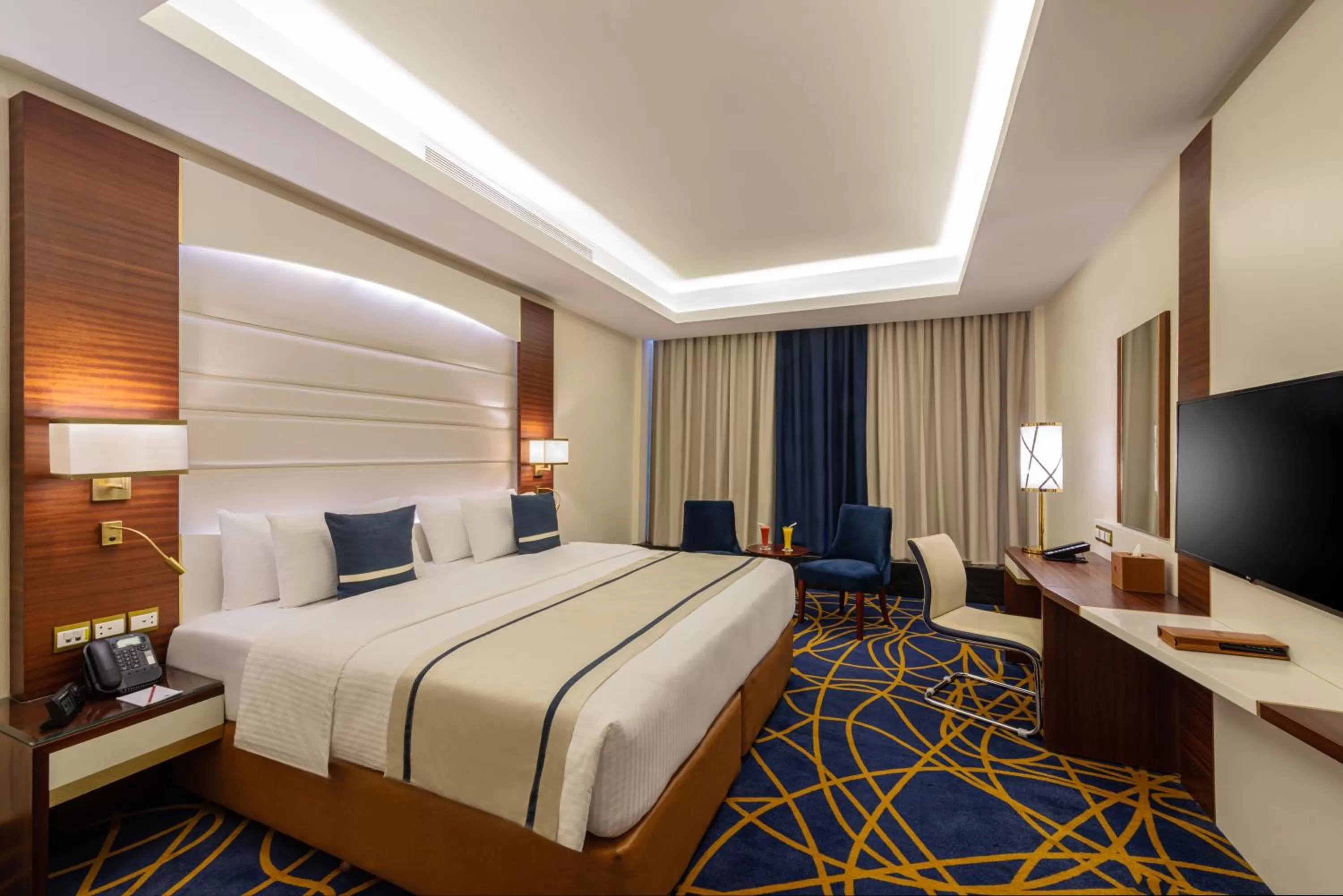 Bed in Blue Diamond Hotel Jeddah