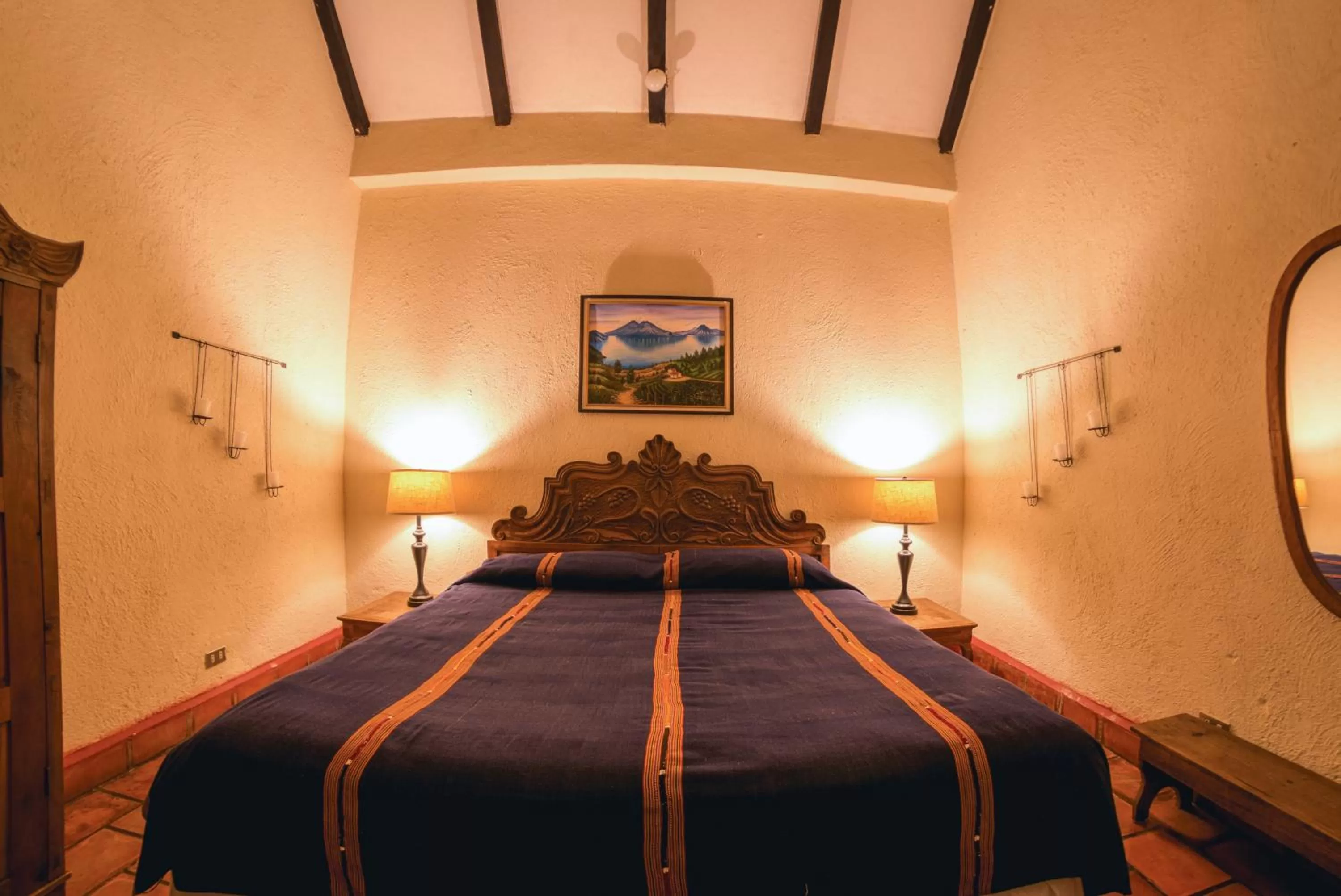 Bed in Hotel Toliman