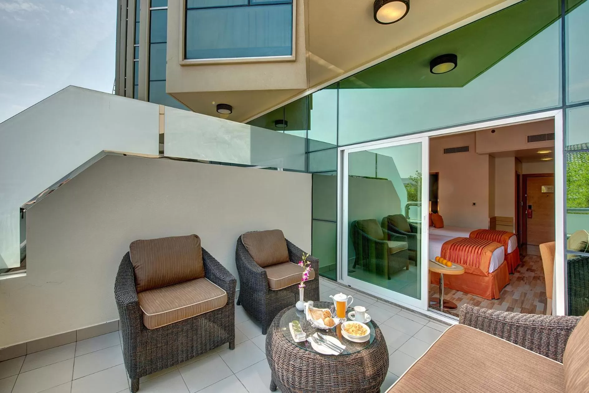 Balcony/Terrace in Al Khoory Executive Hotel, Al Wasl