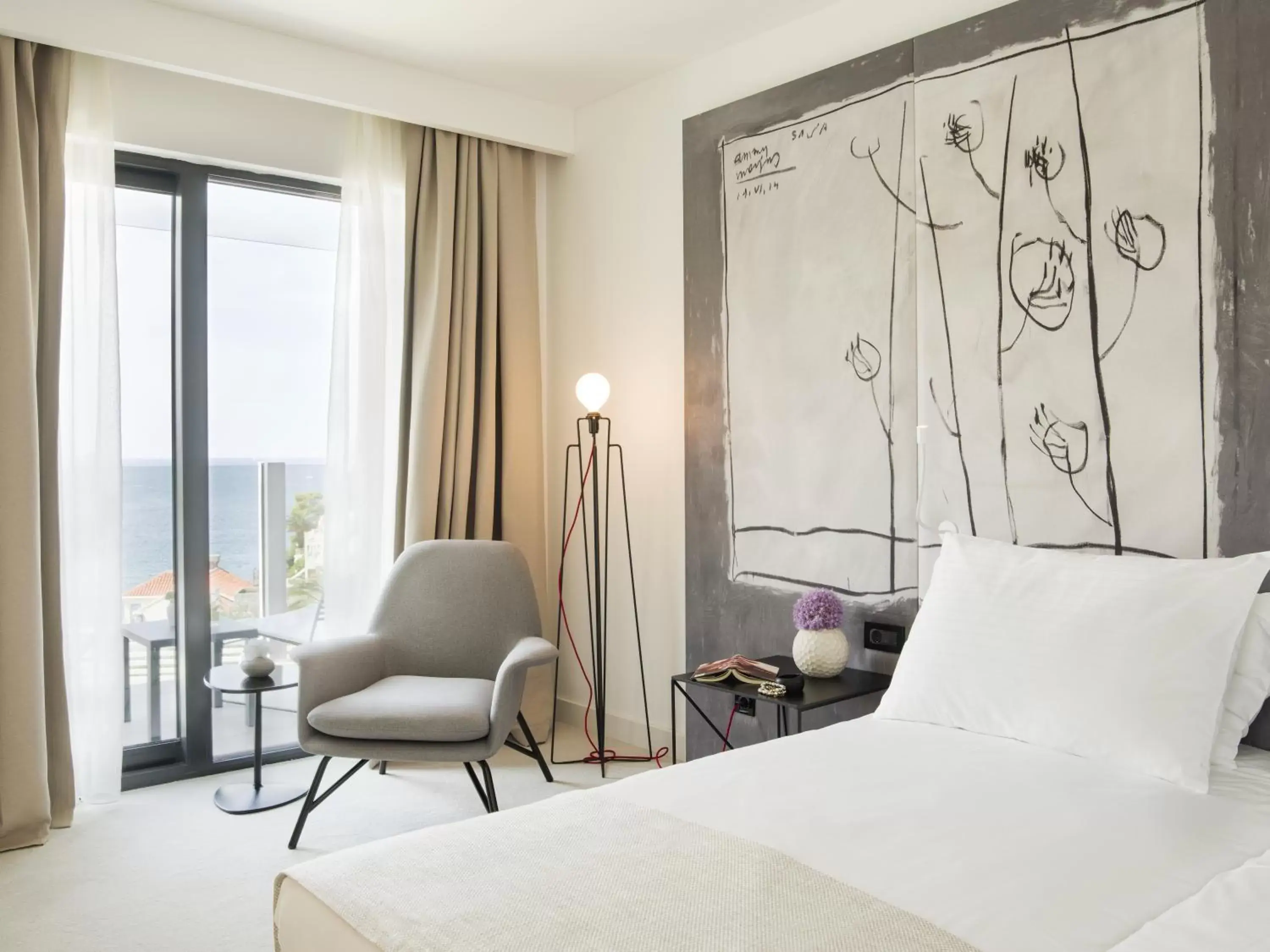 Premium Double Room with Balcony and Sea View in Hotel Kompas Premium Double Room with Balcony and Sea View in Hotel Kompas