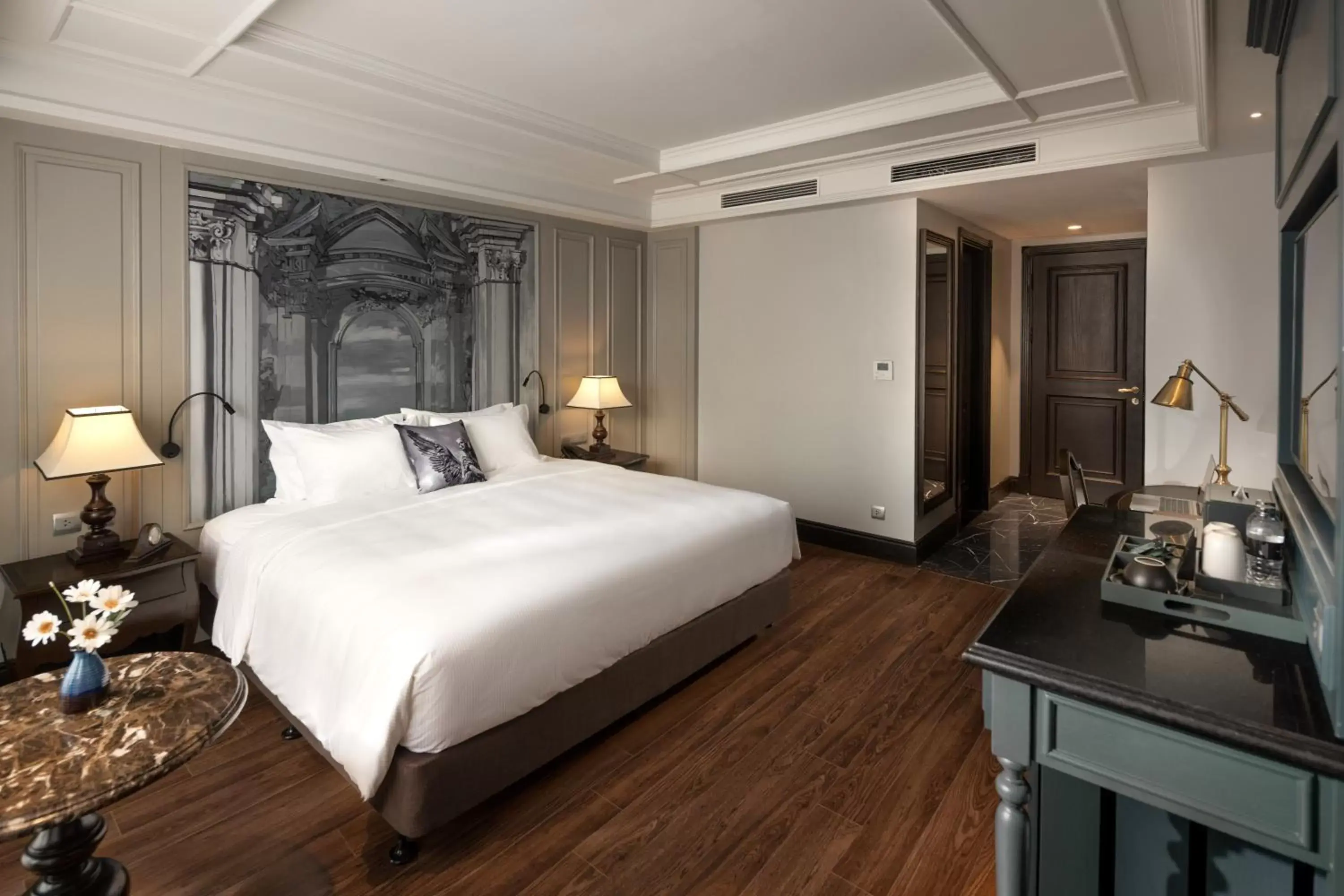 Property building, Bed in Meritel Hanoi Property building, Bed in Meritel Hanoi