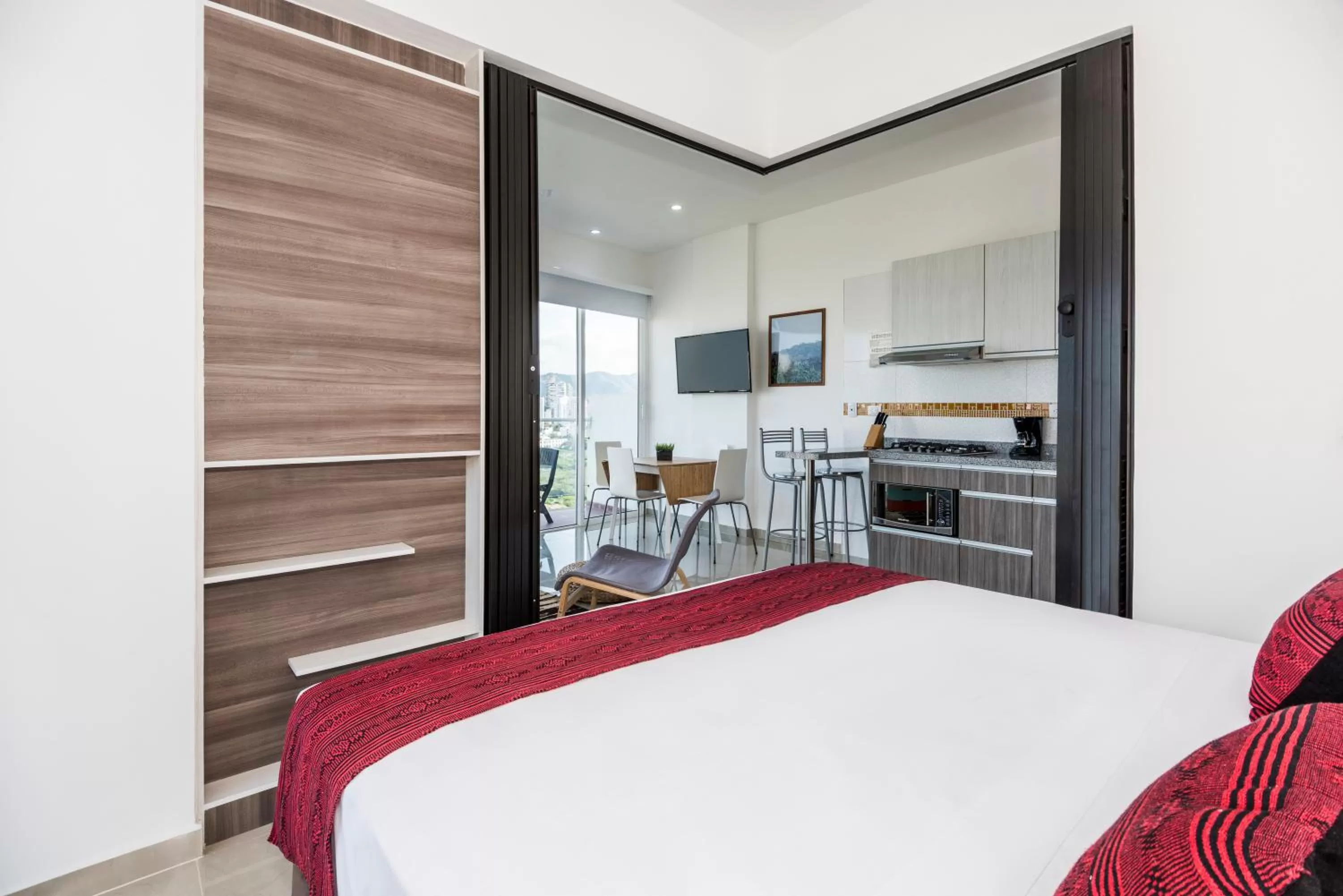 Bed in Terrazas Tayrona Travelers Apartamentos y Suites