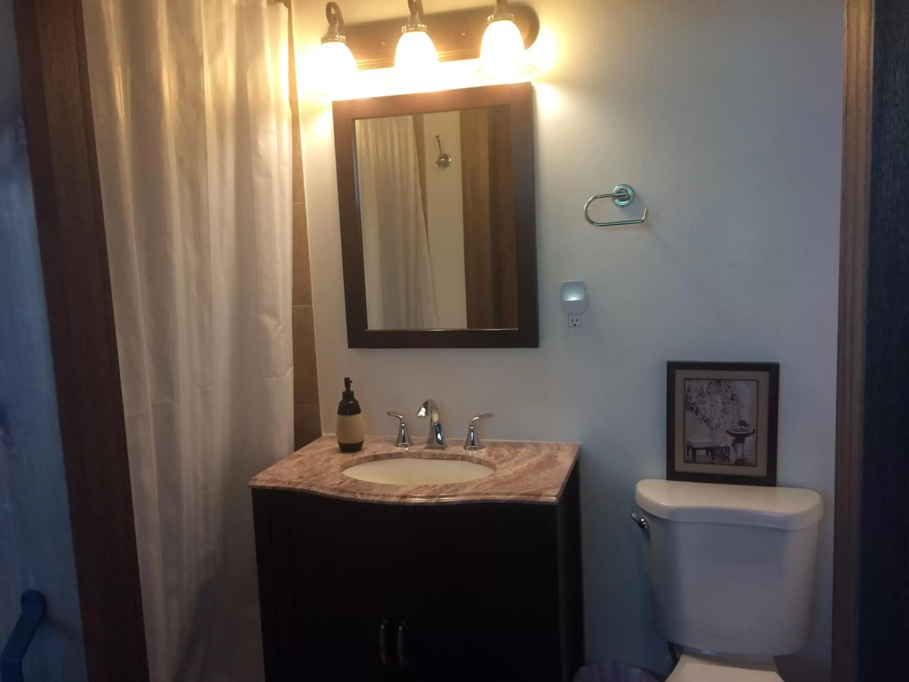 Bathroom in Hilo Bay Oceanfront Bed and Breakfast