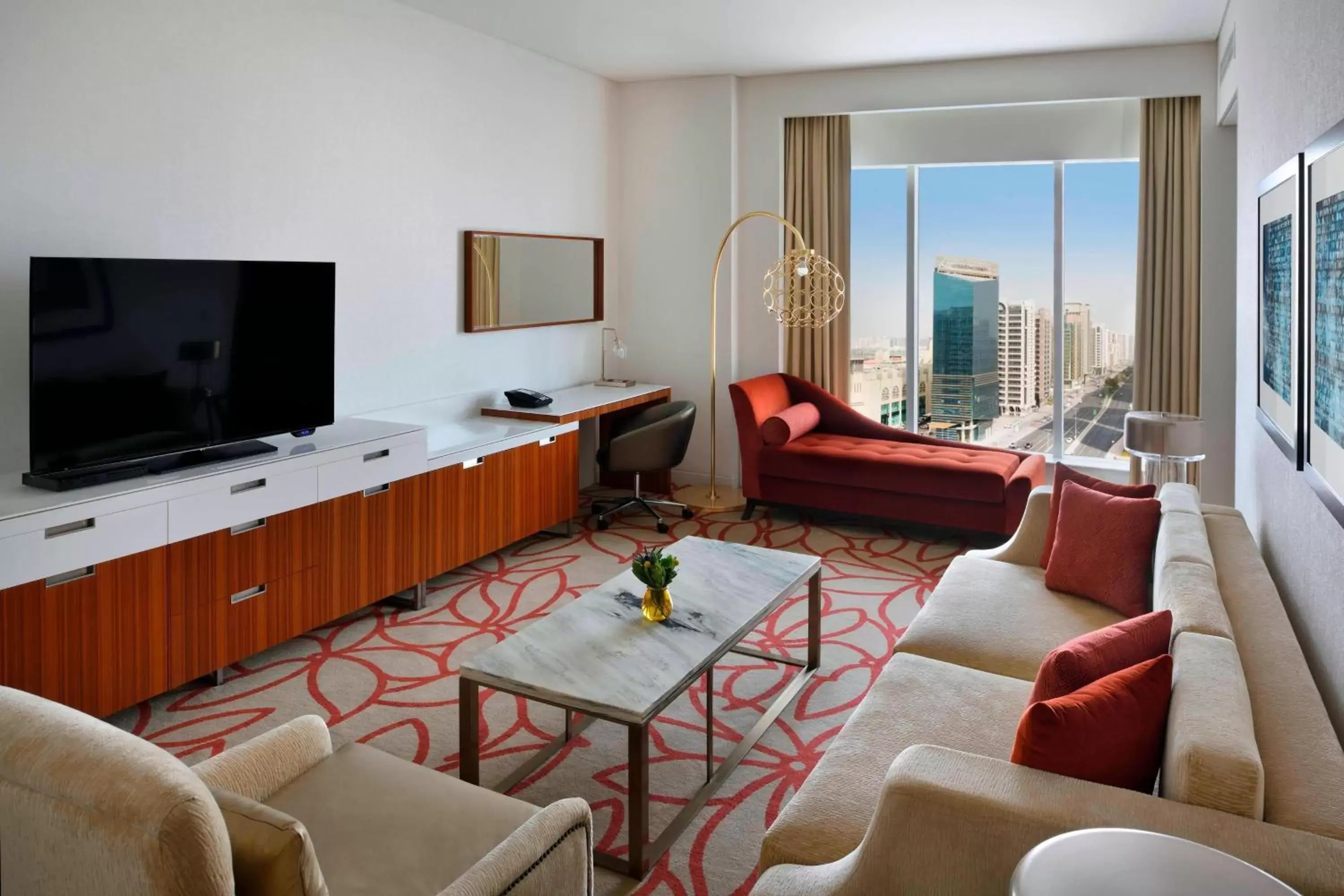 Living room in Marriott Hotel Downtown Abu Dhabi