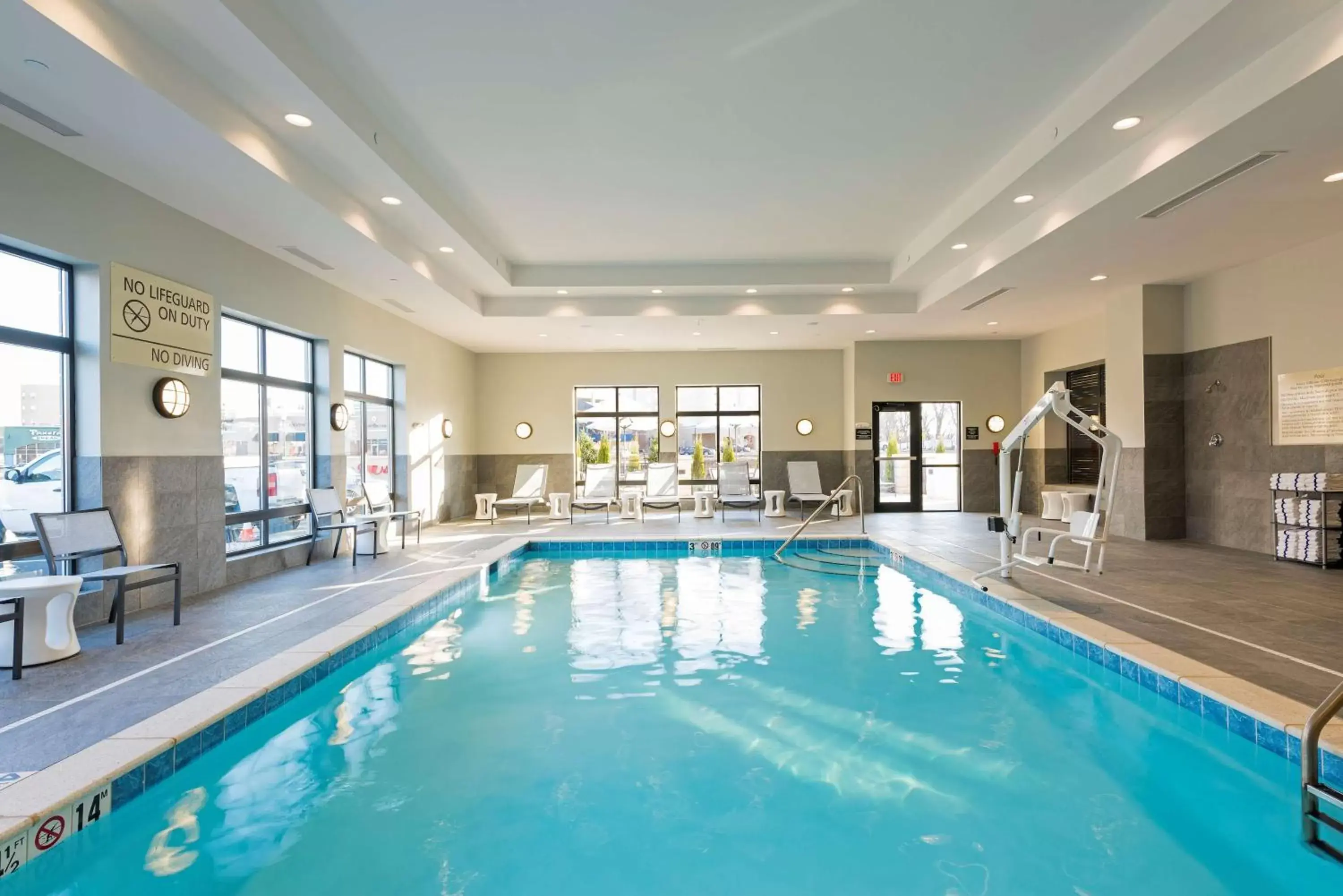 Pool view, Swimming Pool in Hampton Inn & Suites West Lafayette, In