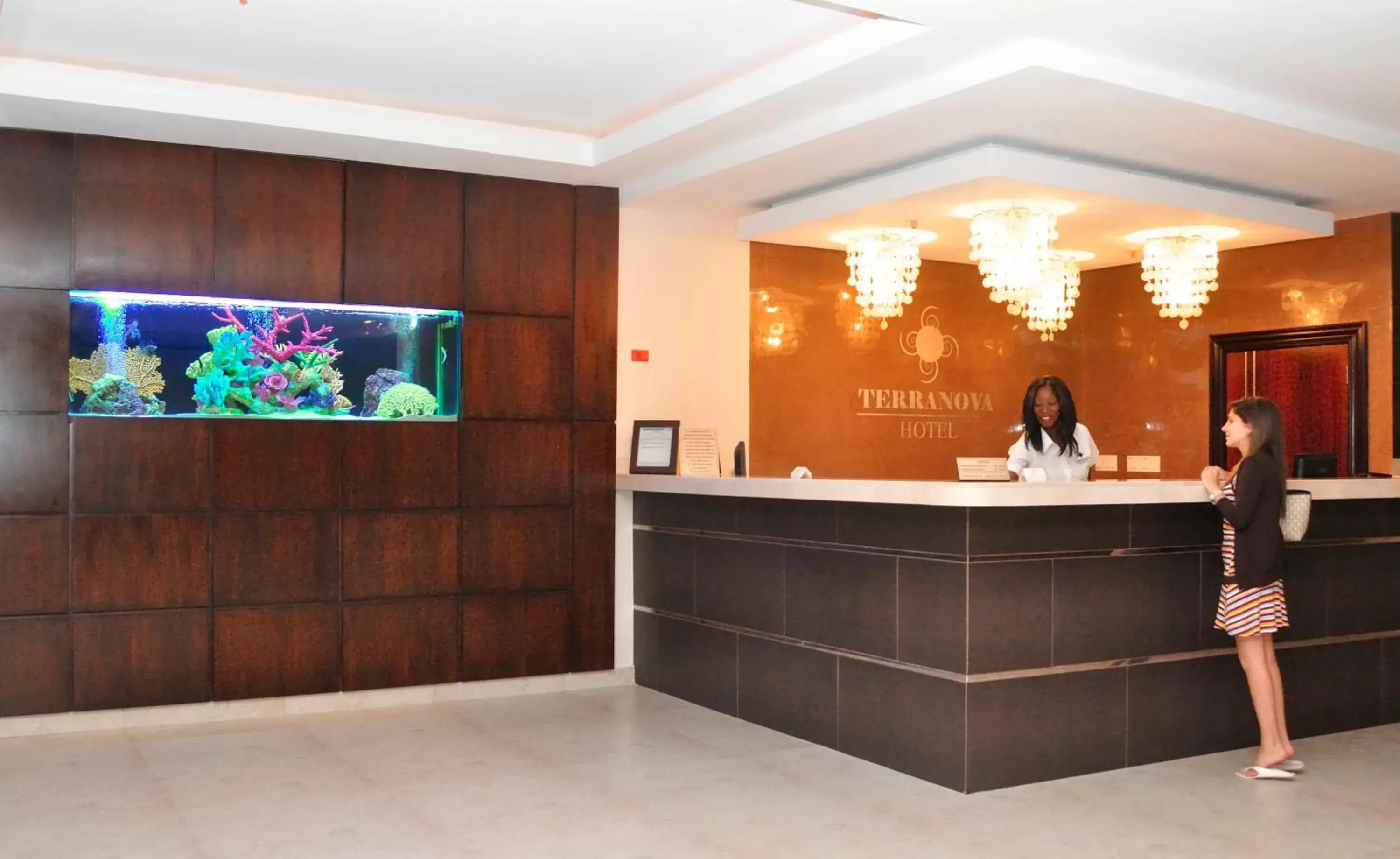 Lobby or reception in Hotel Terranova Lobby or reception in Hotel Terranova