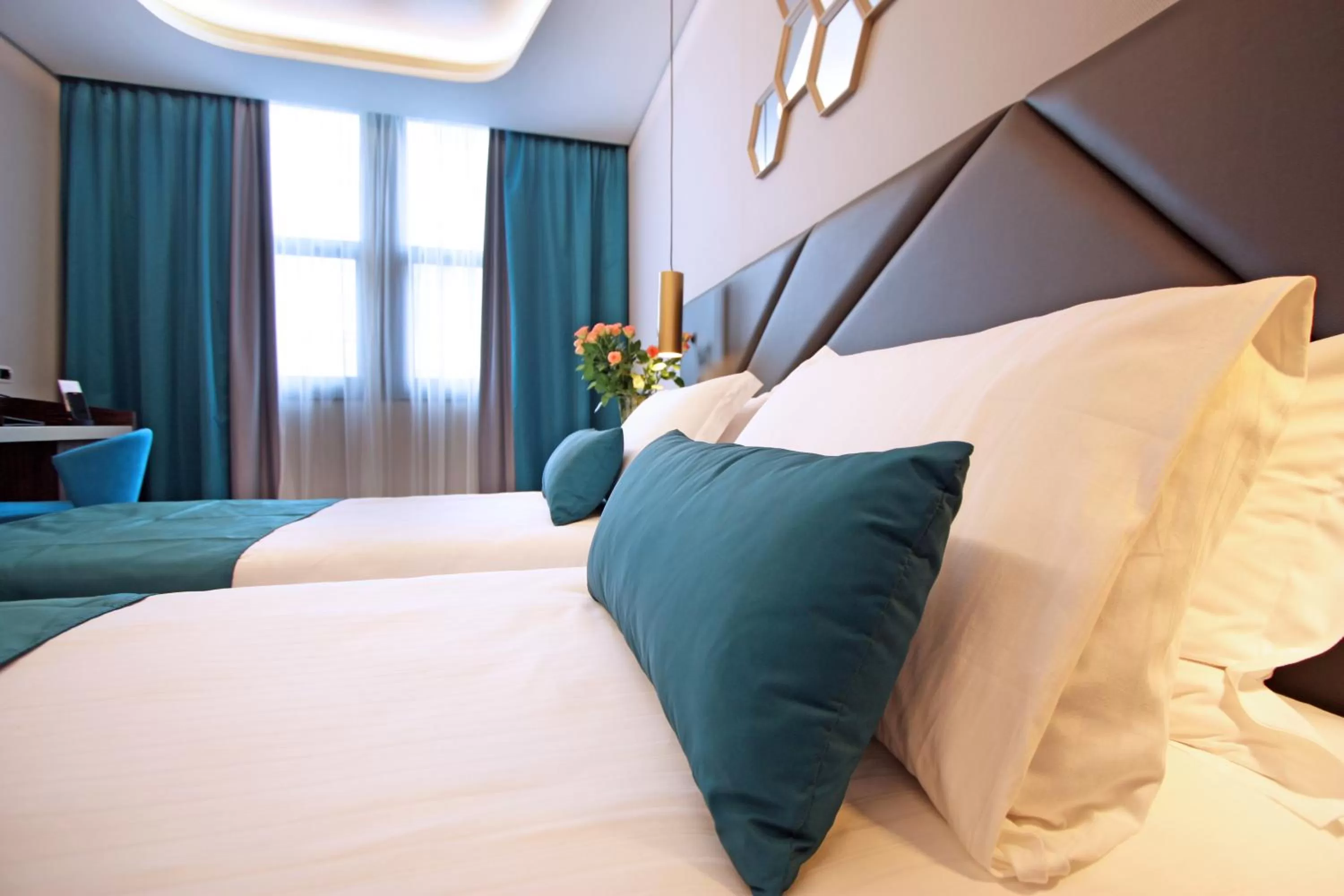 Bed in The Hive Hotel