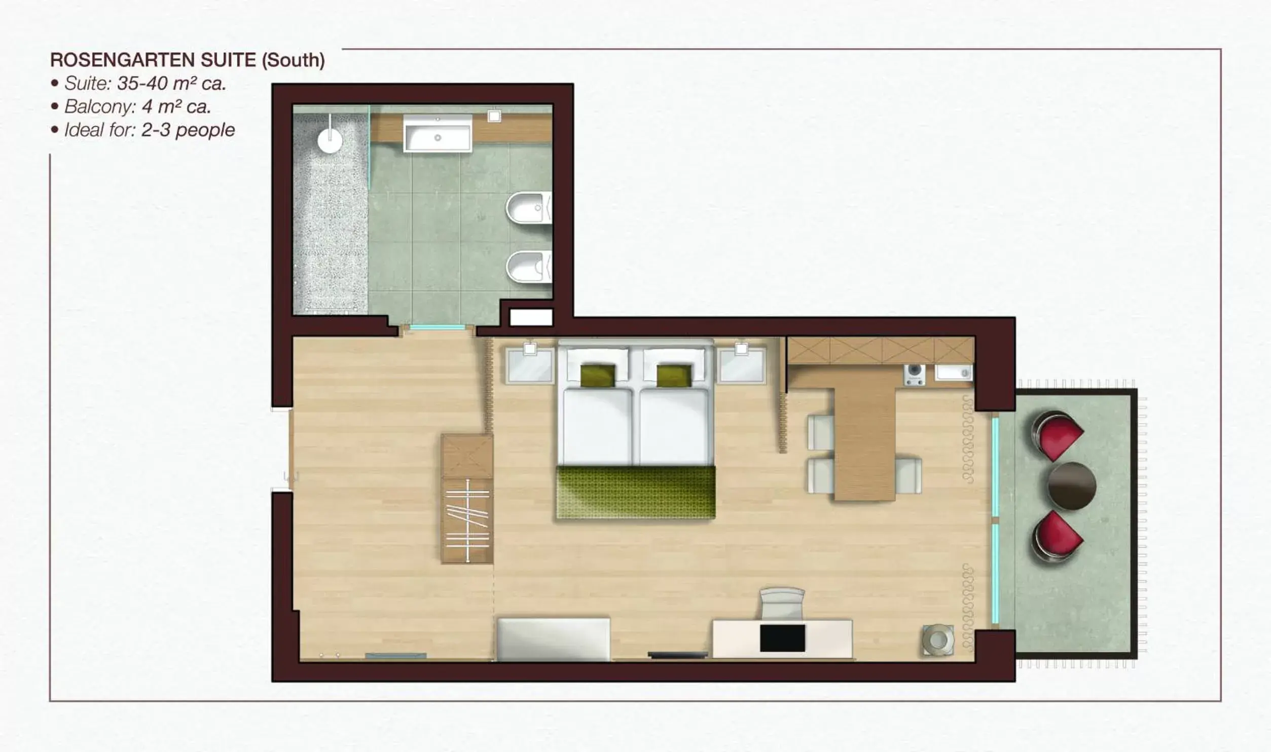 Floor Plan in Art & Design Hotel Napura