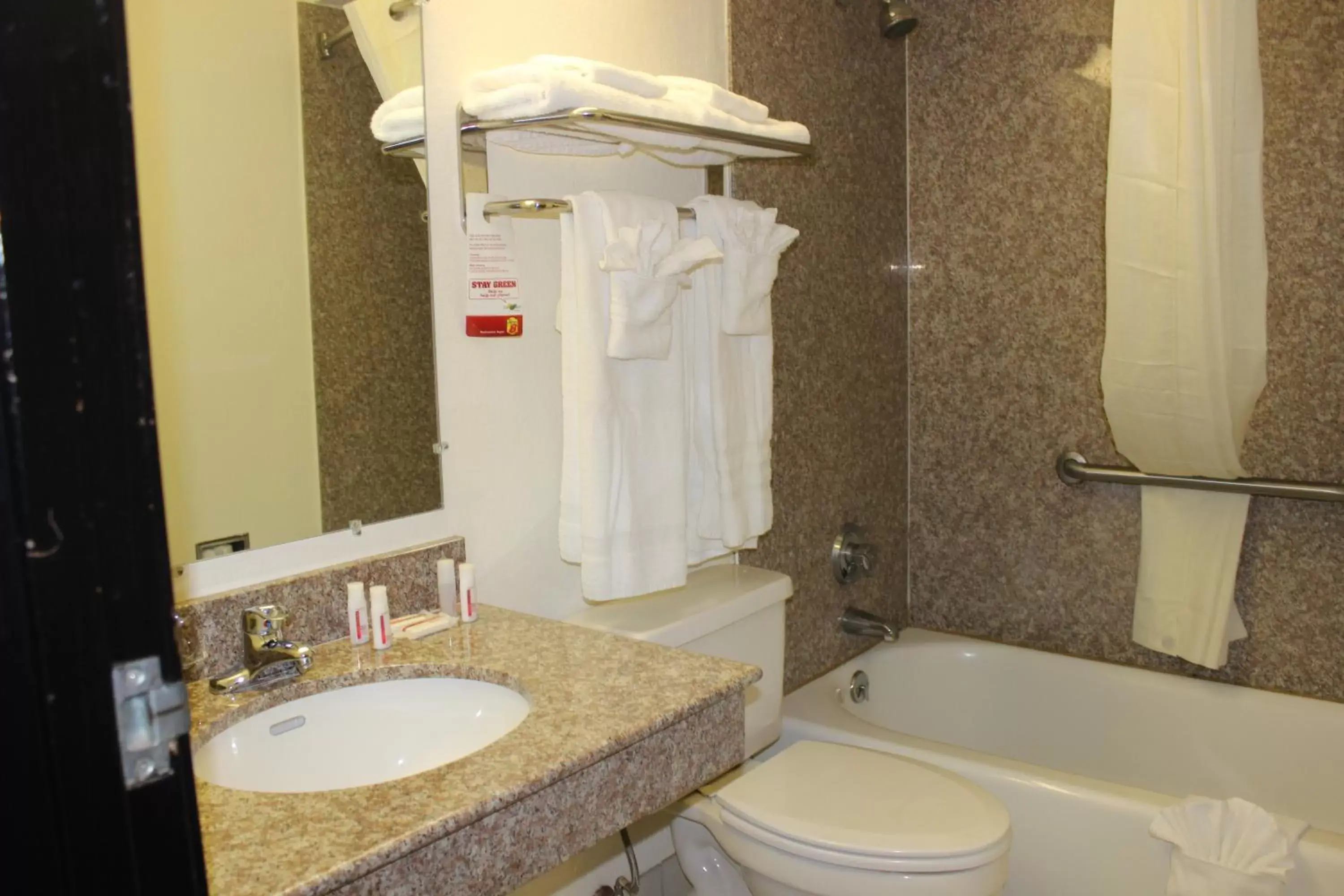 Bathroom in Super 8 by Wyndham Tuscaloosa