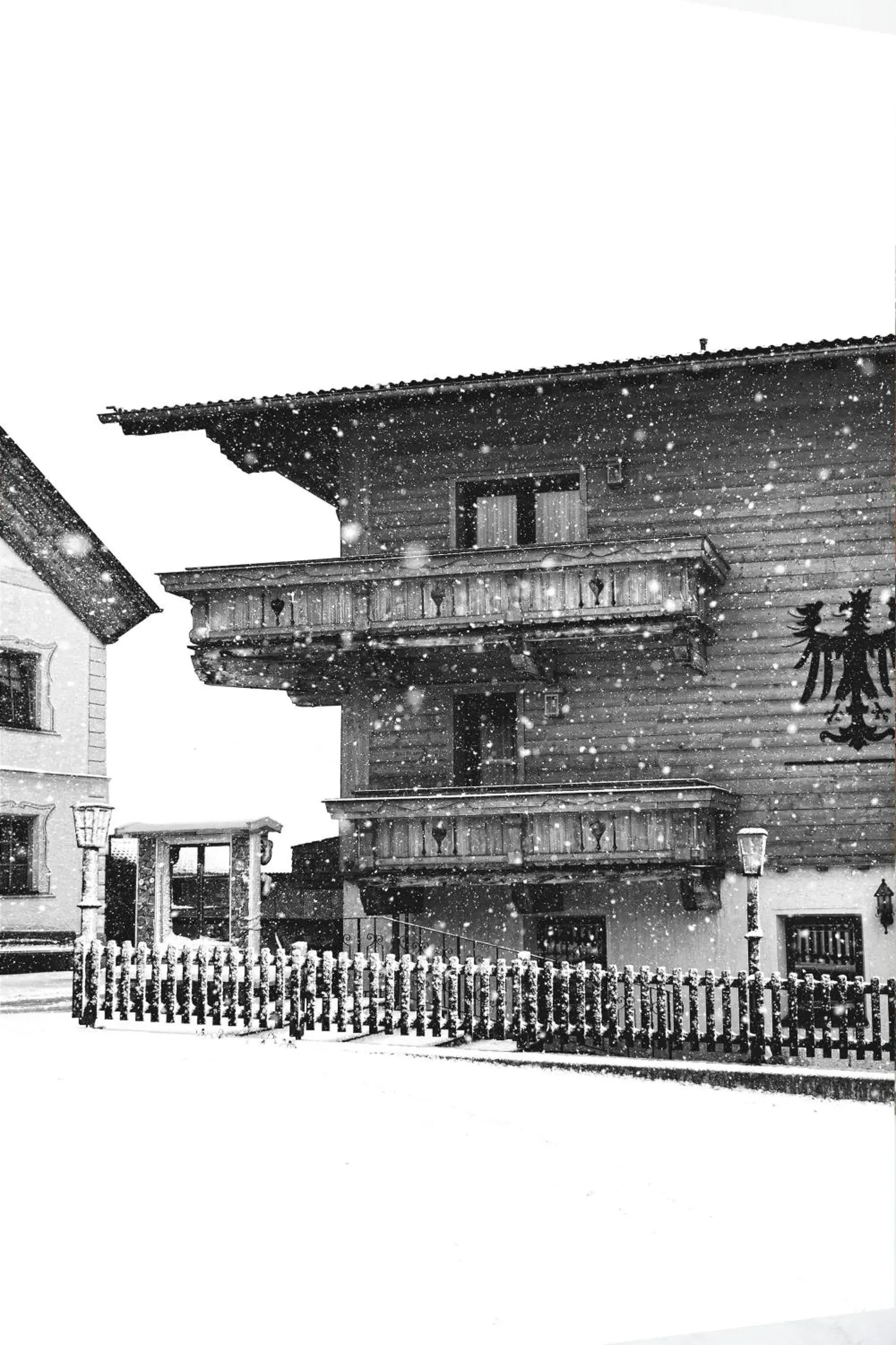 Property building, Winter in Hotel Alpenstolz