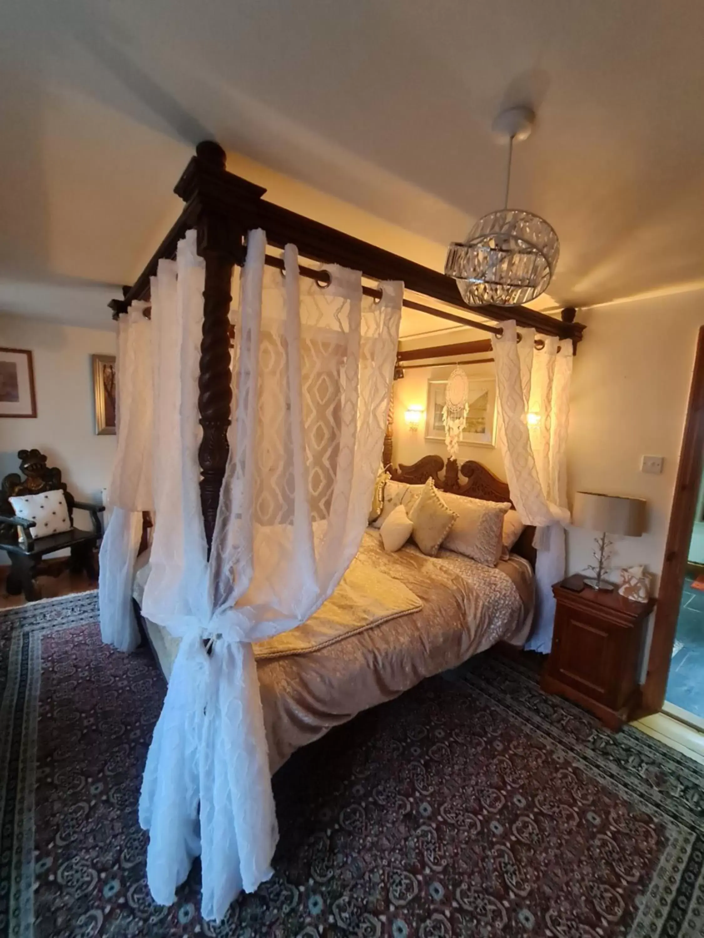 Bed in Melorne Farm Guest House