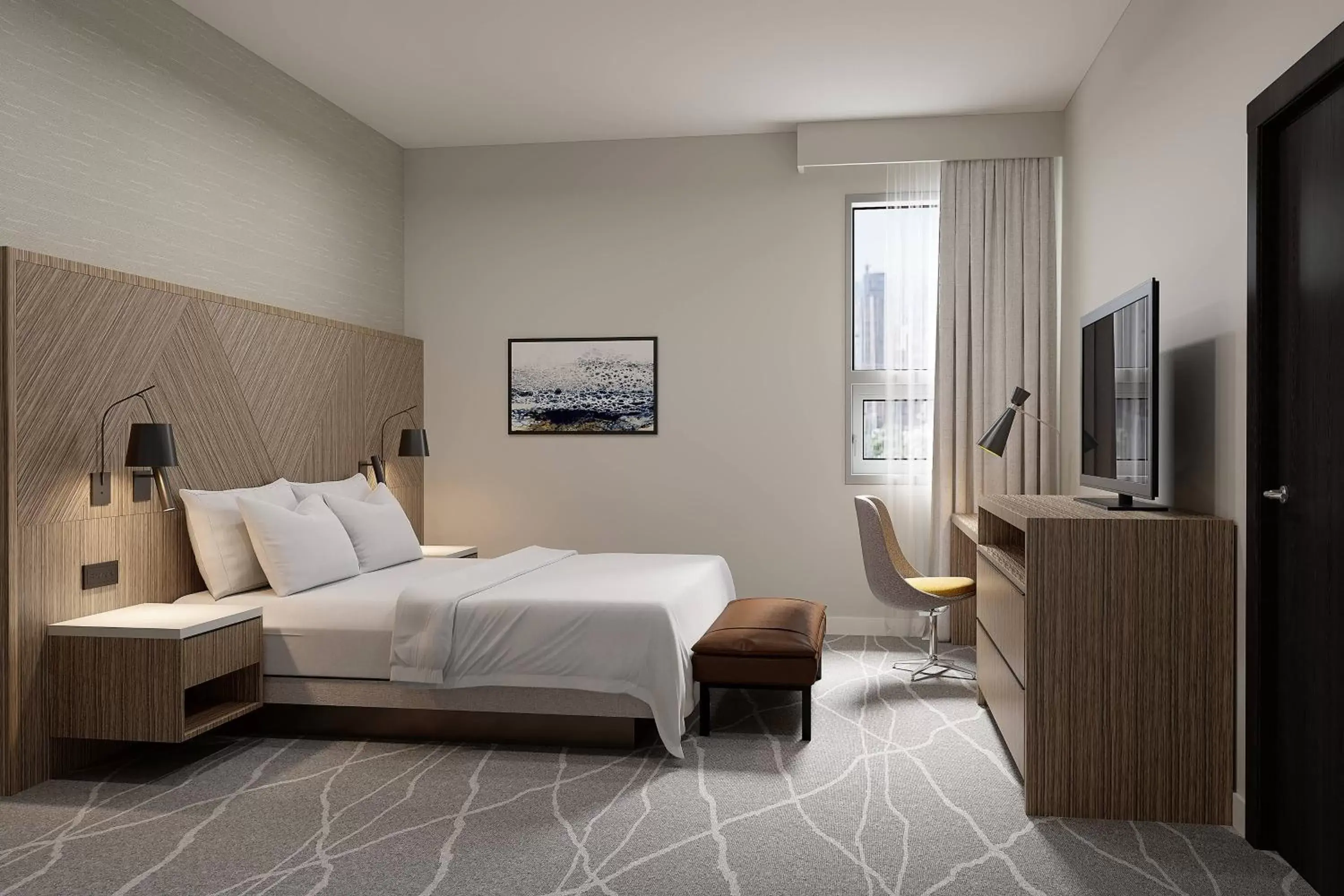 Bedroom, Bed in Delta Hotels by Marriott Grande Prairie Airport