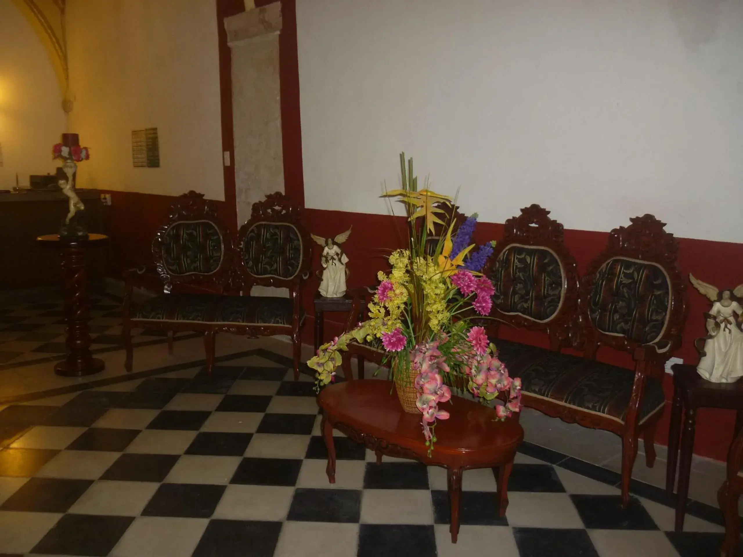 Decorative detail, Seating Area in Hotel Maya Ah Kim Pech