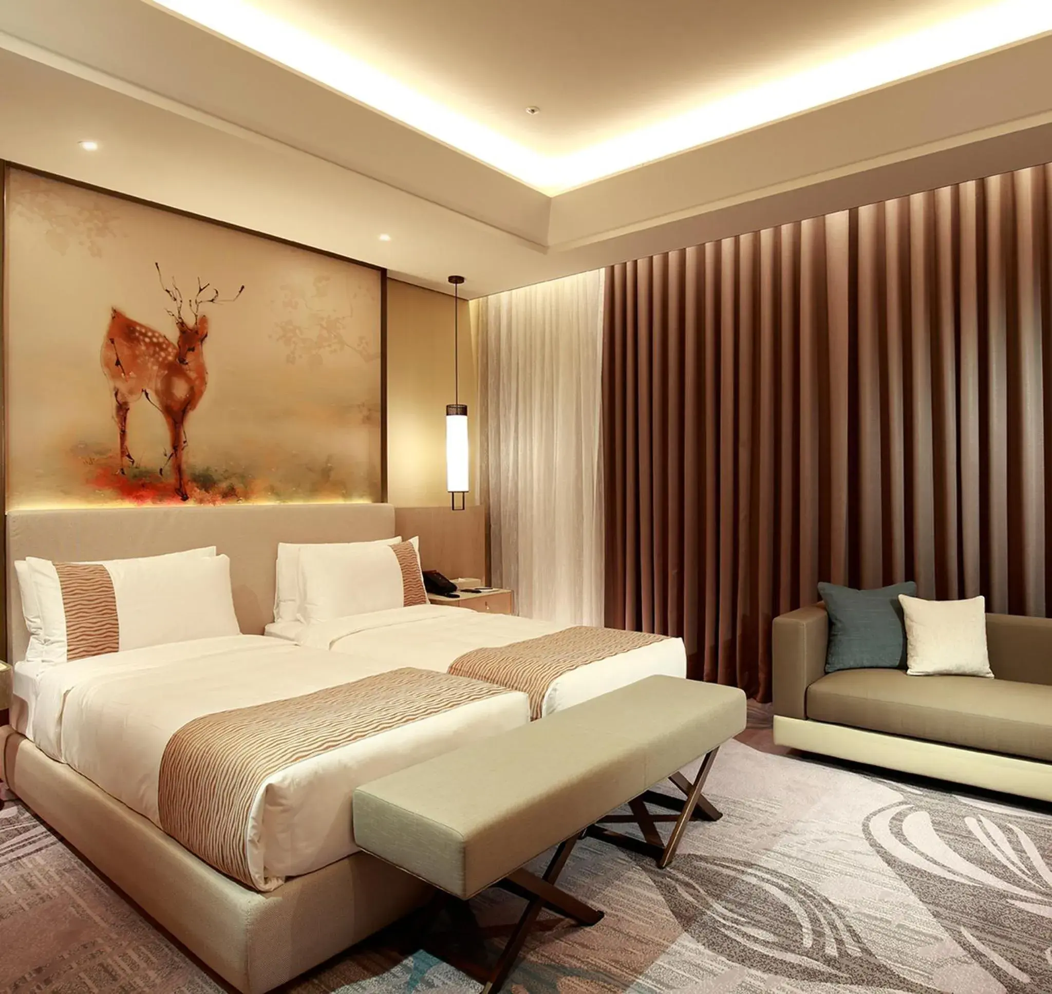 Photo of the whole room, Bed in Grand Mayfull Hotel Taipei