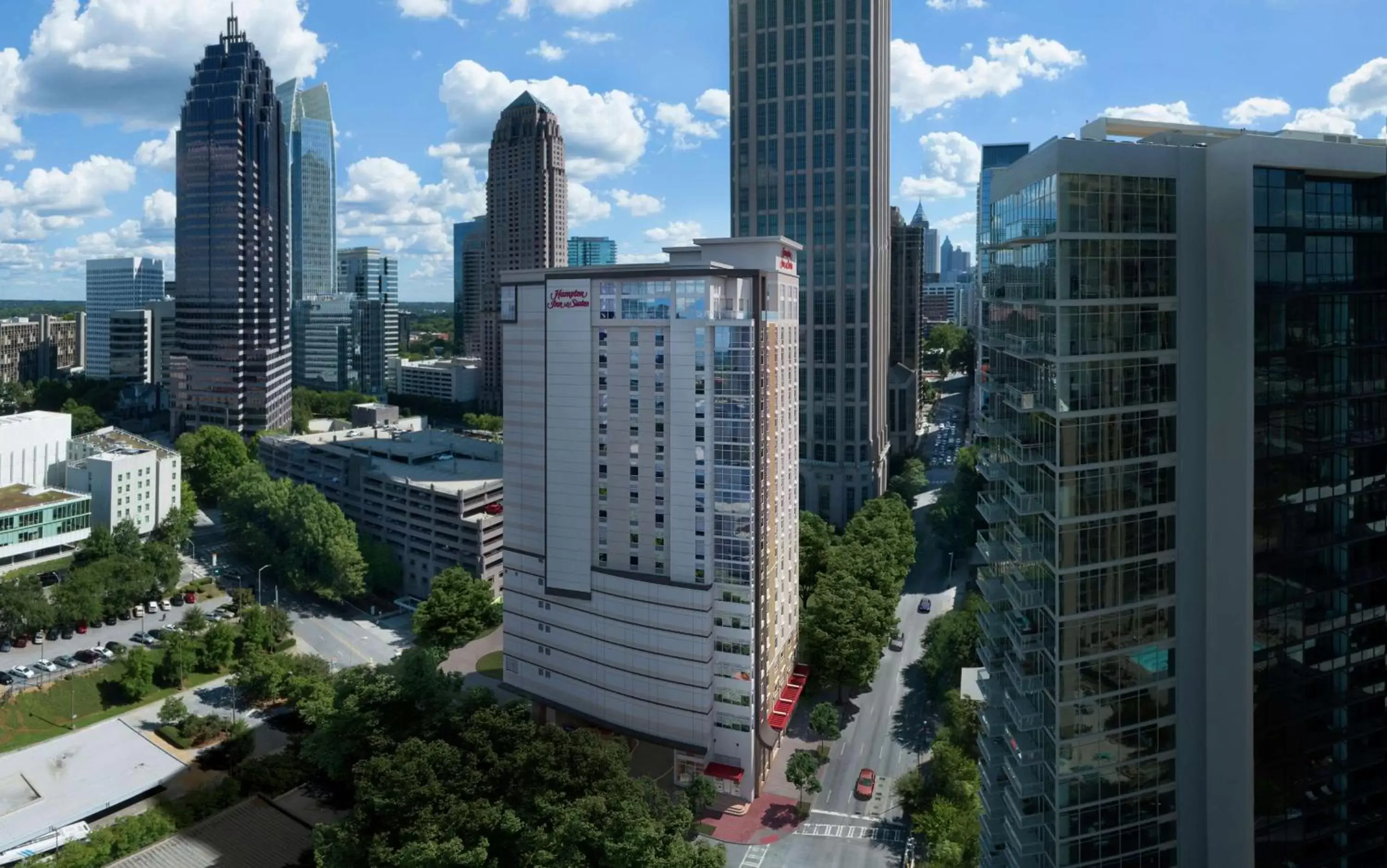 Property building, Bird's-eye View in Hampton Inn & Suites Atlanta-Midtown, Ga