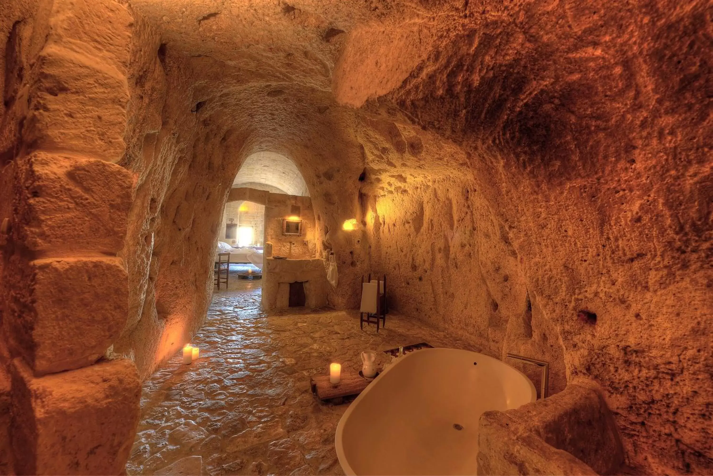 Bathroom in Sextantio Le Grotte Della Civita