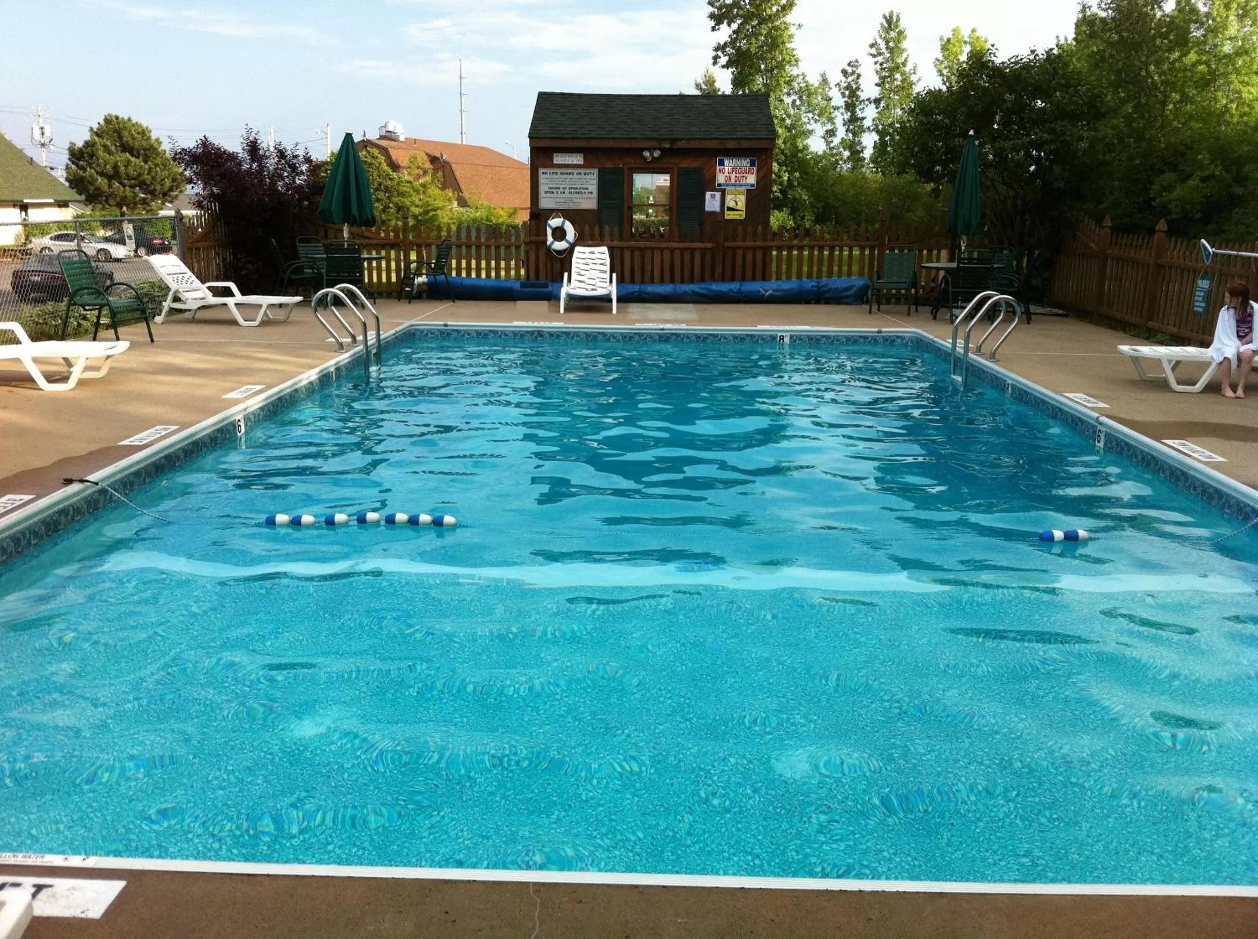 Swimming pool in Americas Best Value Inn Plattsburgh
