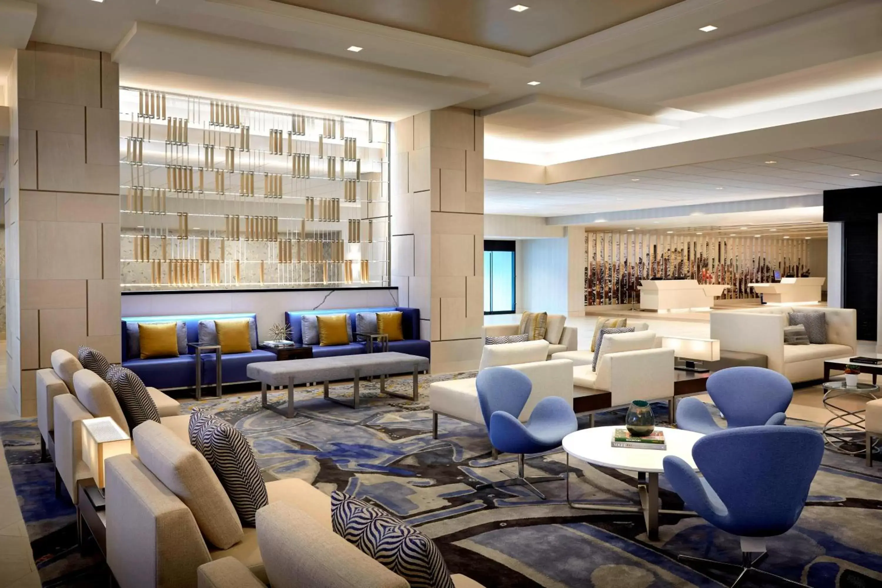 Lobby or reception, Lounge/Bar in Los Angeles Airport Marriott