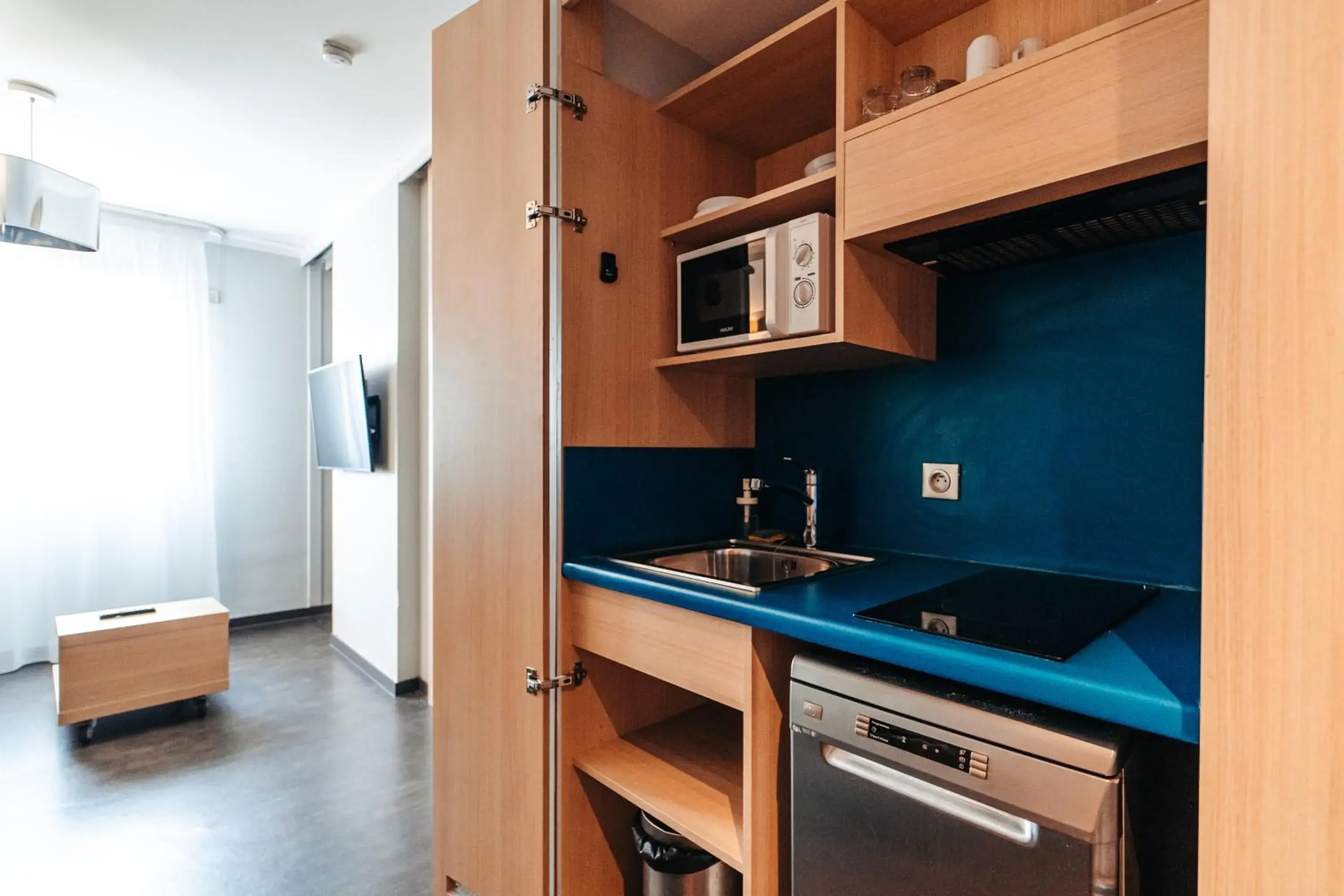 TV and multimedia, Kitchen/Kitchenette in Park & Suites Elegance Lyon - Cite Internationale