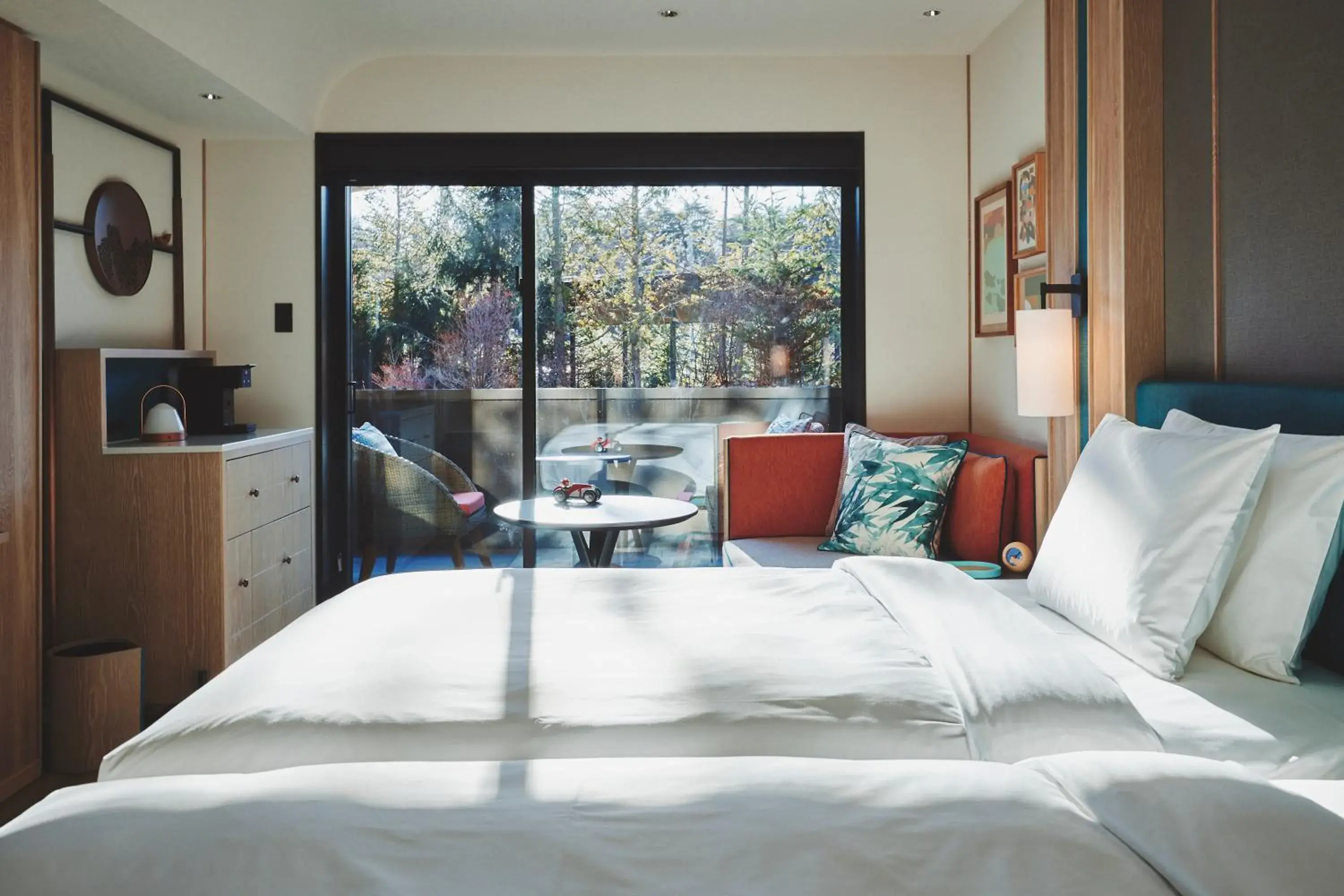 Photo of the whole room, Bed in Hotel Indigo Karuizawa