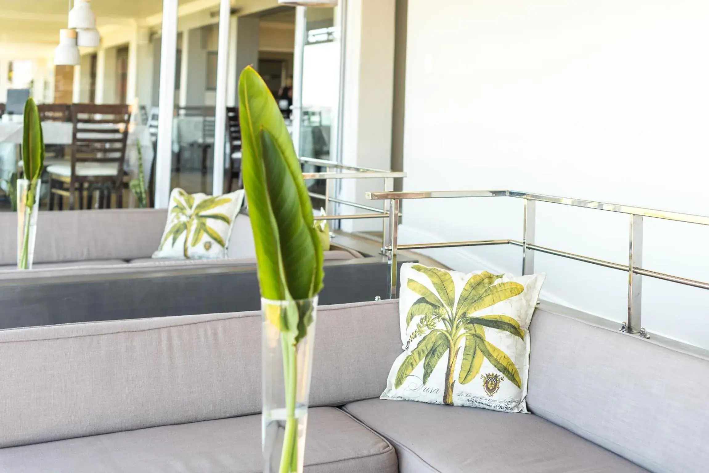 Lounge or bar, Balcony/Terrace in Blue Bay Lodge