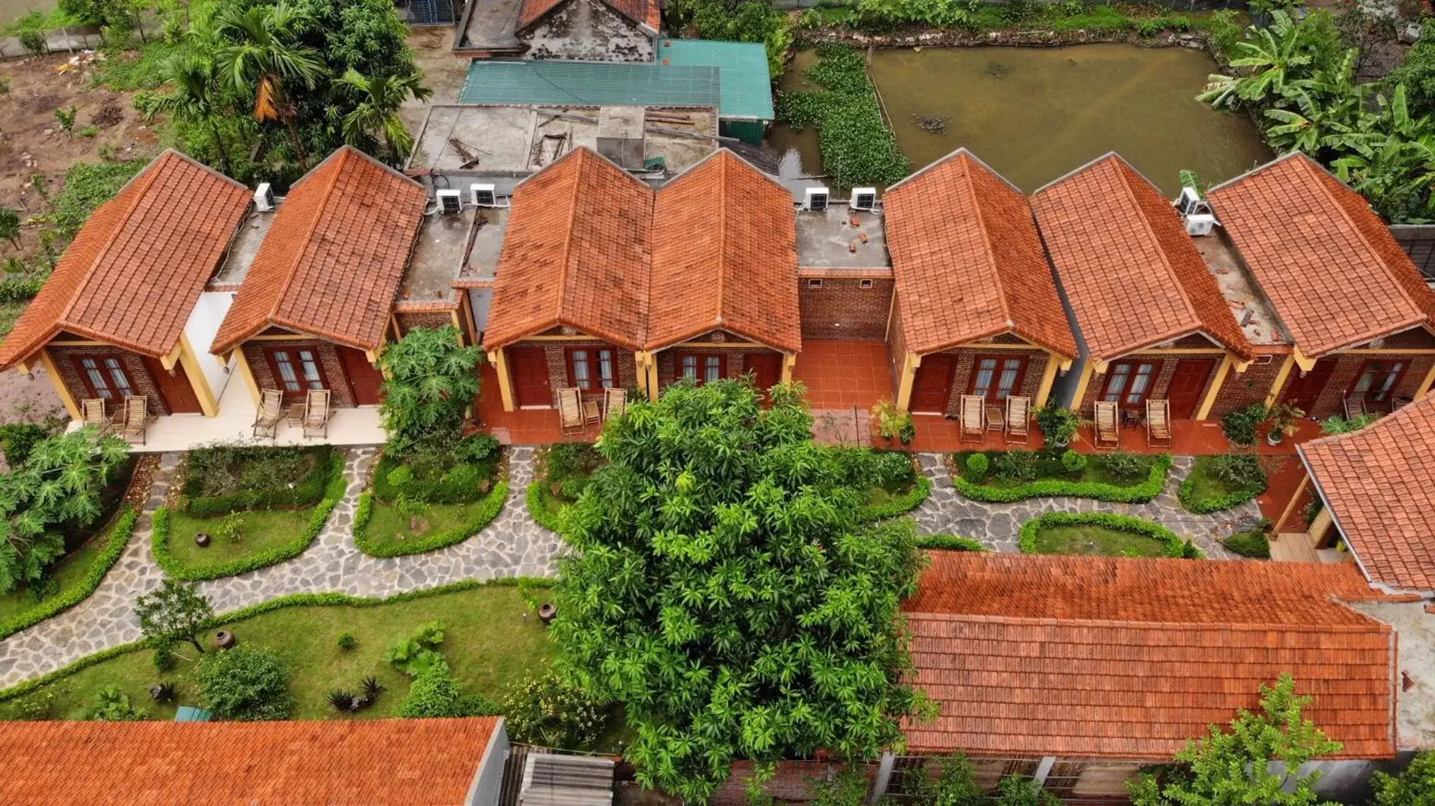 Bird's eye view, Bird's-eye View in Tam Coc Luxury Homestay