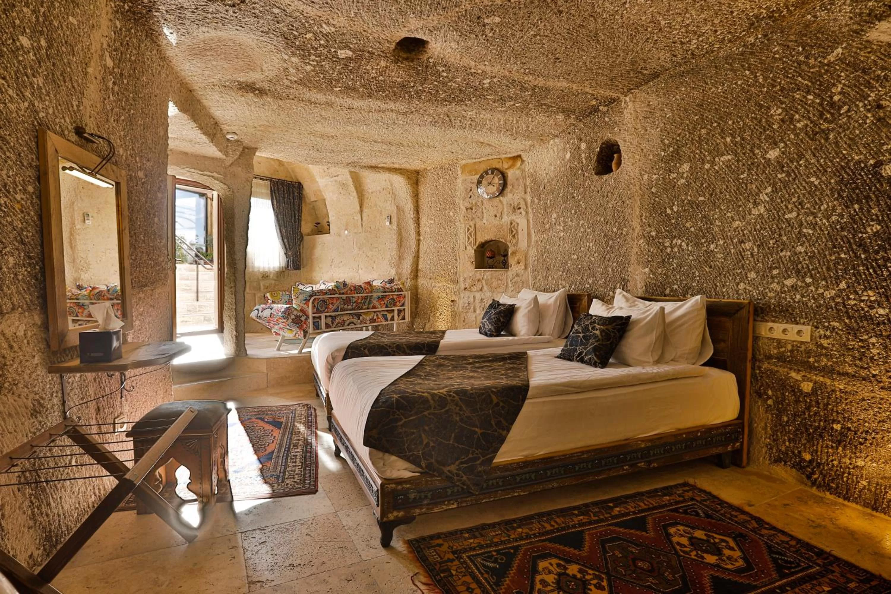 Bed in Şah Saray Cave Suites Halal Hotel