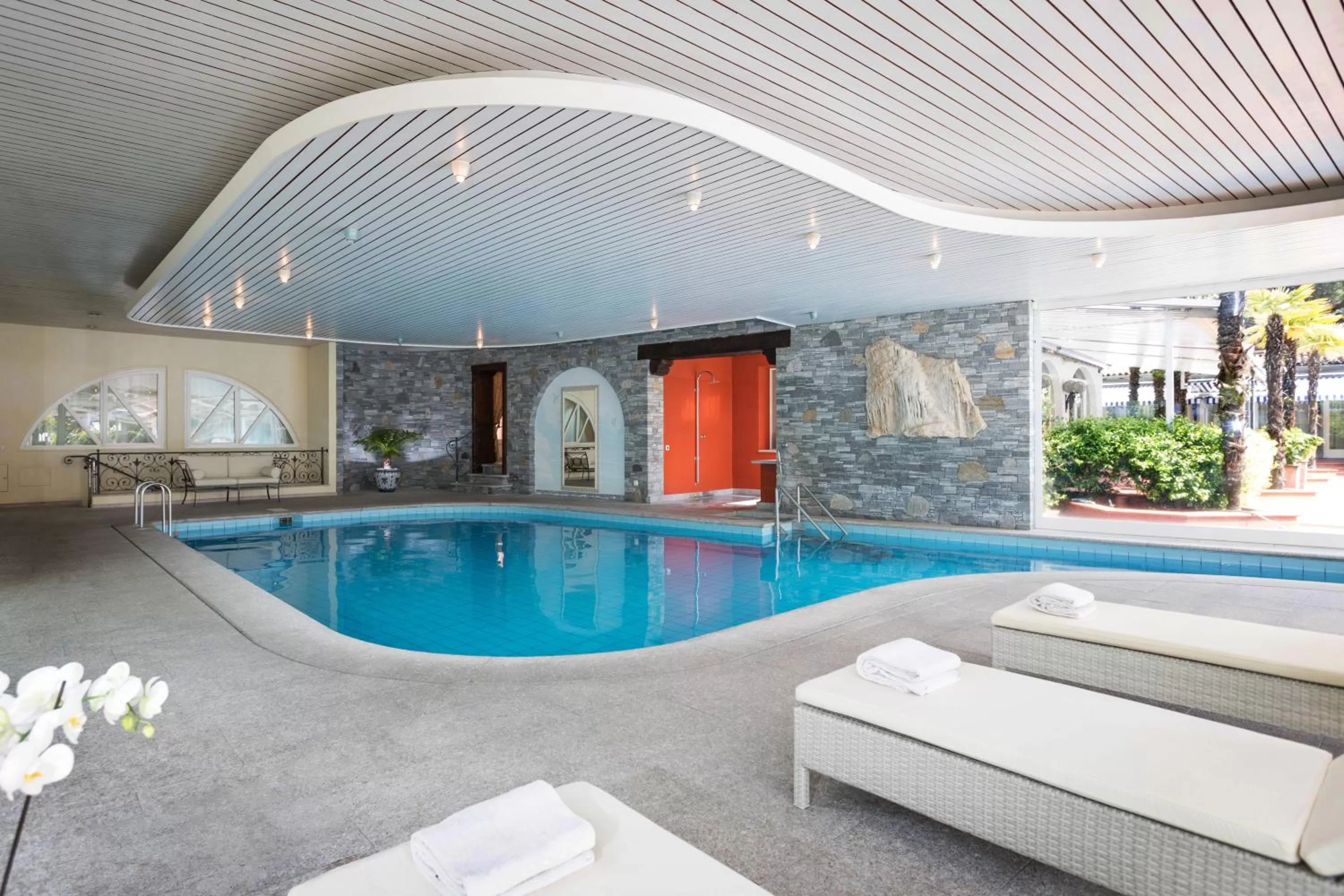 Swimming pool in Parkhotel Delta, Wellbeing Resort