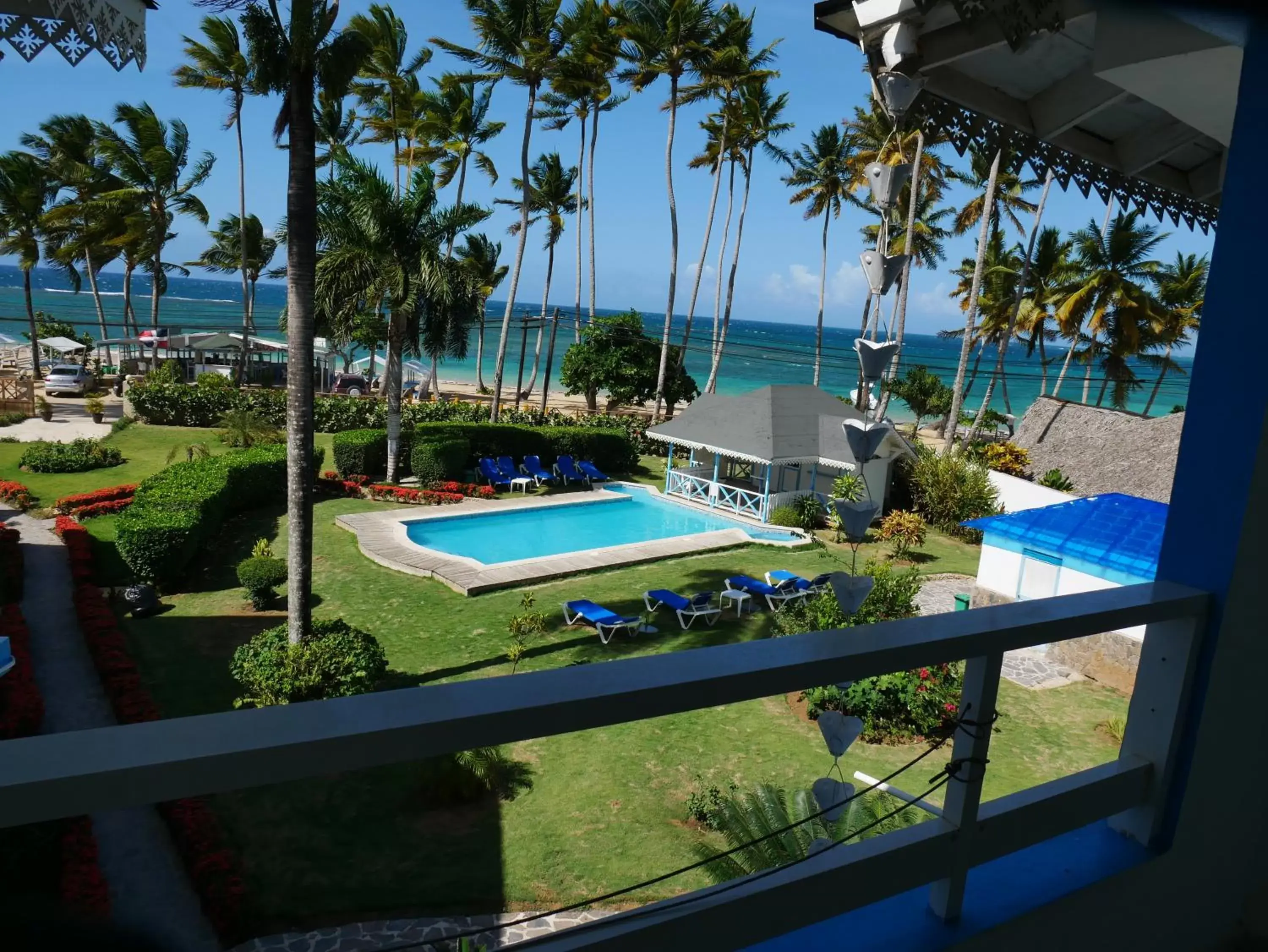 Balcony/Terrace, Pool View in Costarena Beach Hotel