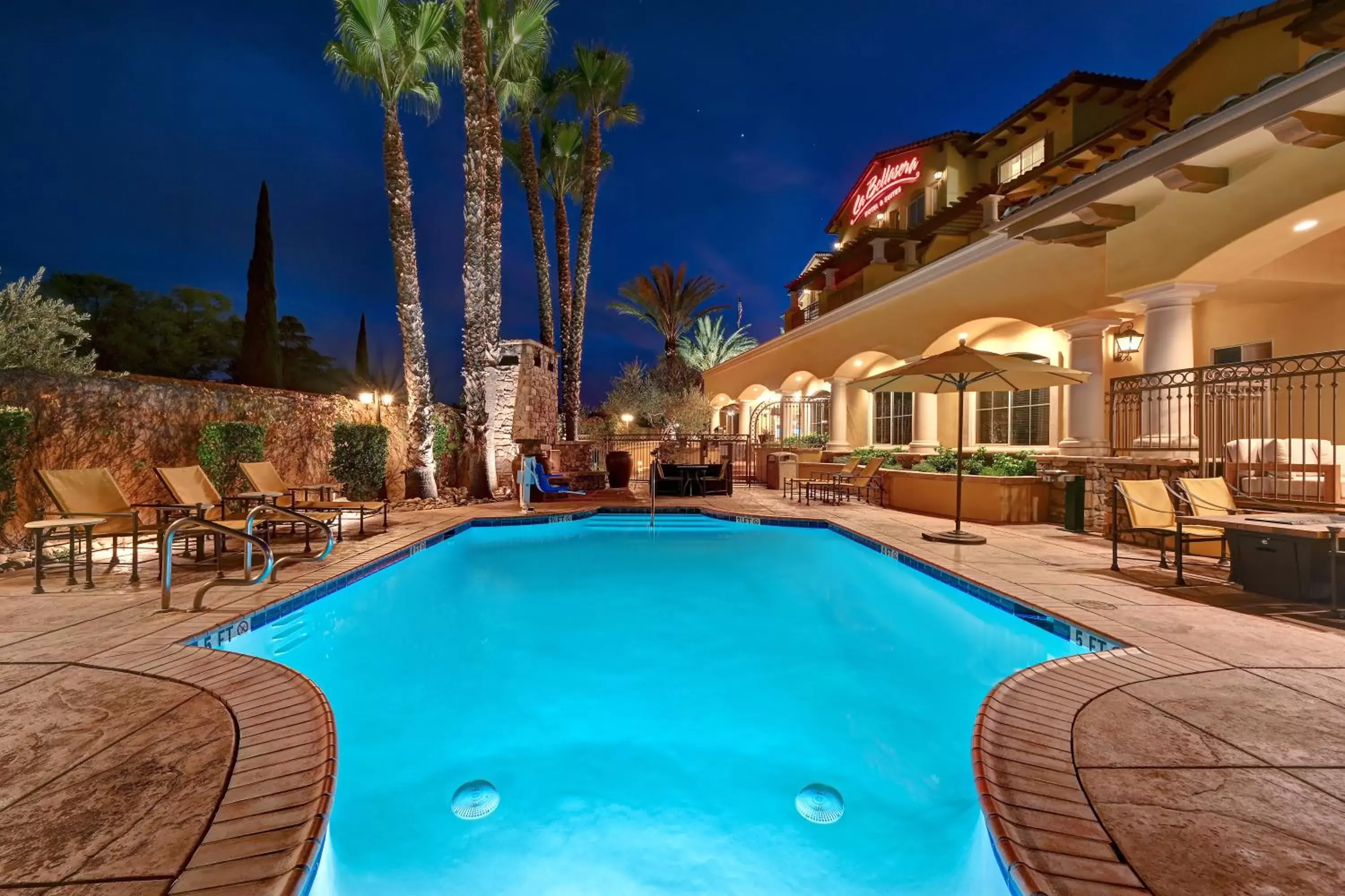 Patio, Swimming Pool in La Bellasera Hotel And Suites