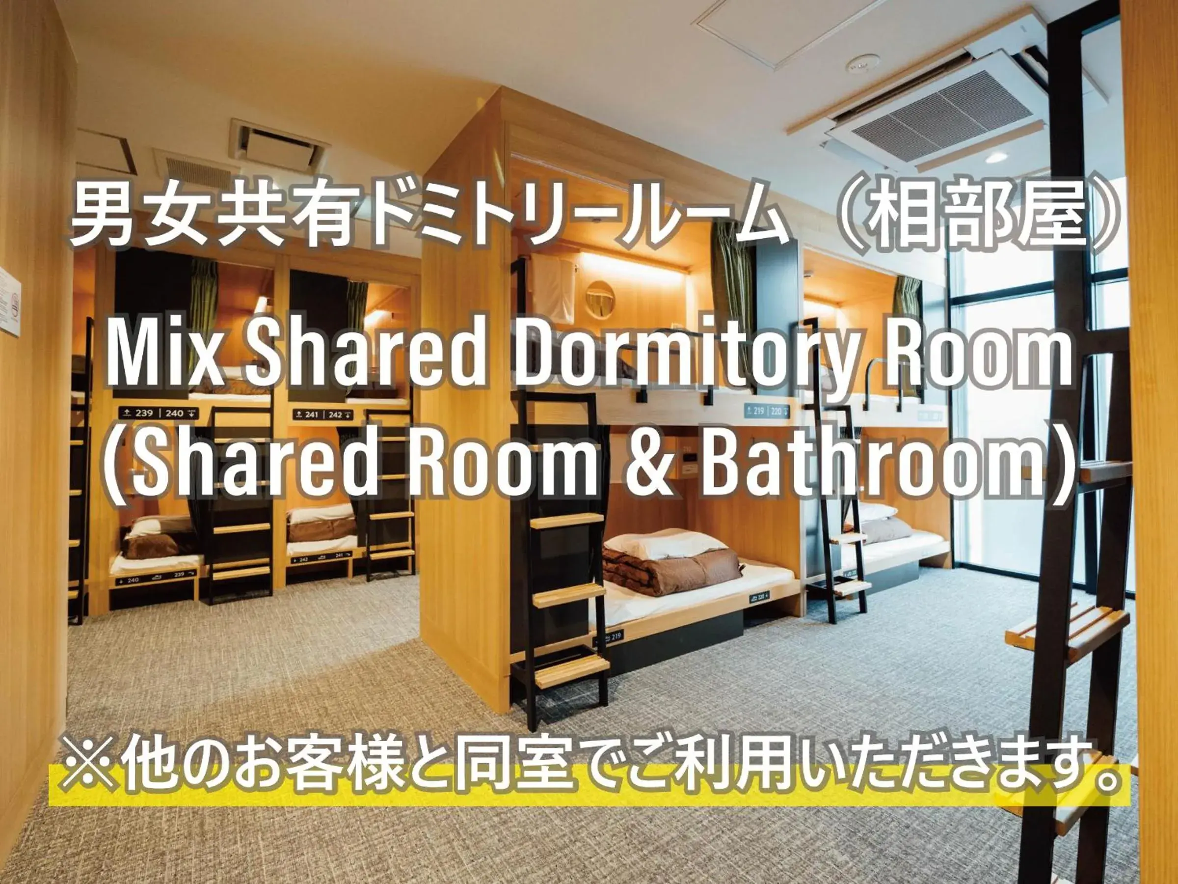 Bunk Bed in Mixed Dormitory Room with shared Bathroom - Non-Smoking in WeBase Hiroshima