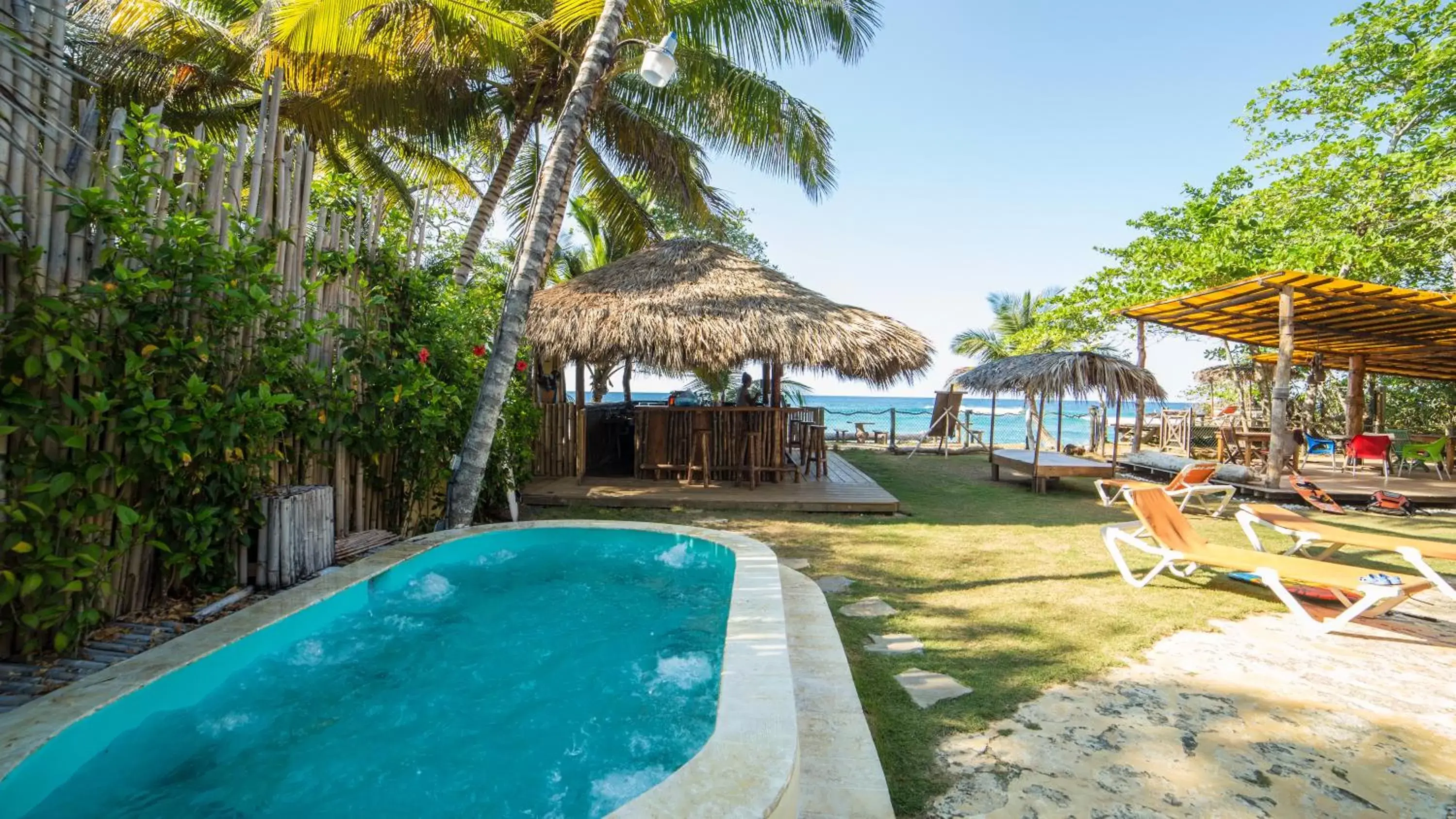 Pool view, Swimming Pool in Cabarete Maravilla Eco Lodge Boutique Beach Surf & Kite