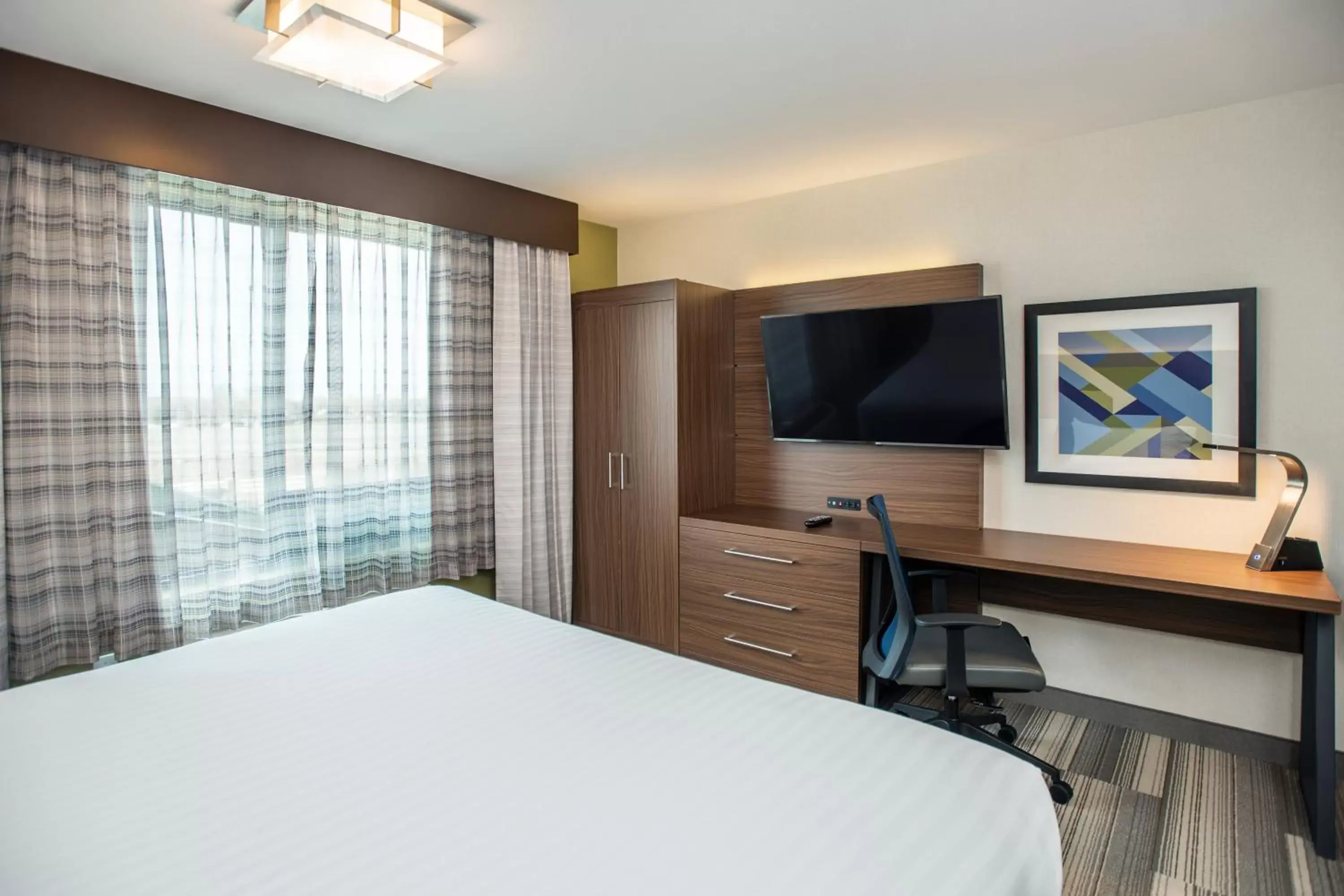 TV and multimedia, Bed in Holiday Inn Express & Suites Medicine Hat, an IHG Hotel