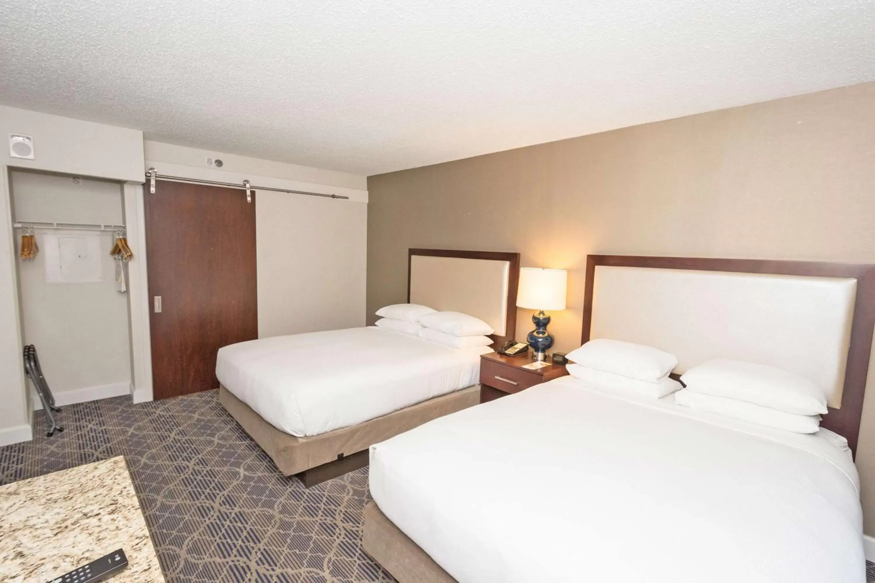 Bathroom, Bed in Doubletree Suites by Hilton at The Battery Atlanta