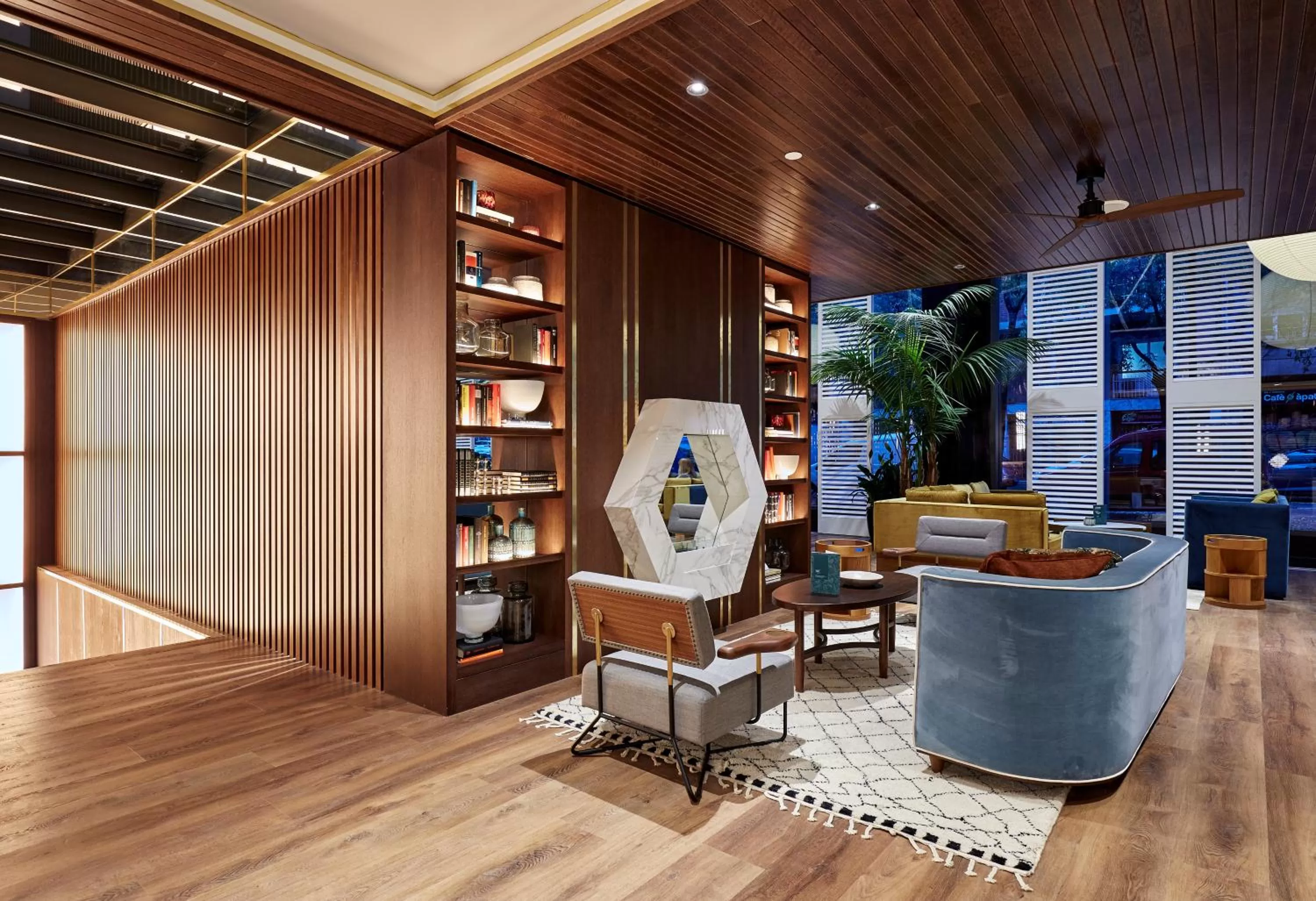 Lobby or reception in Radisson Blu 1882 Hotel, Barcelona Sagrada Familia