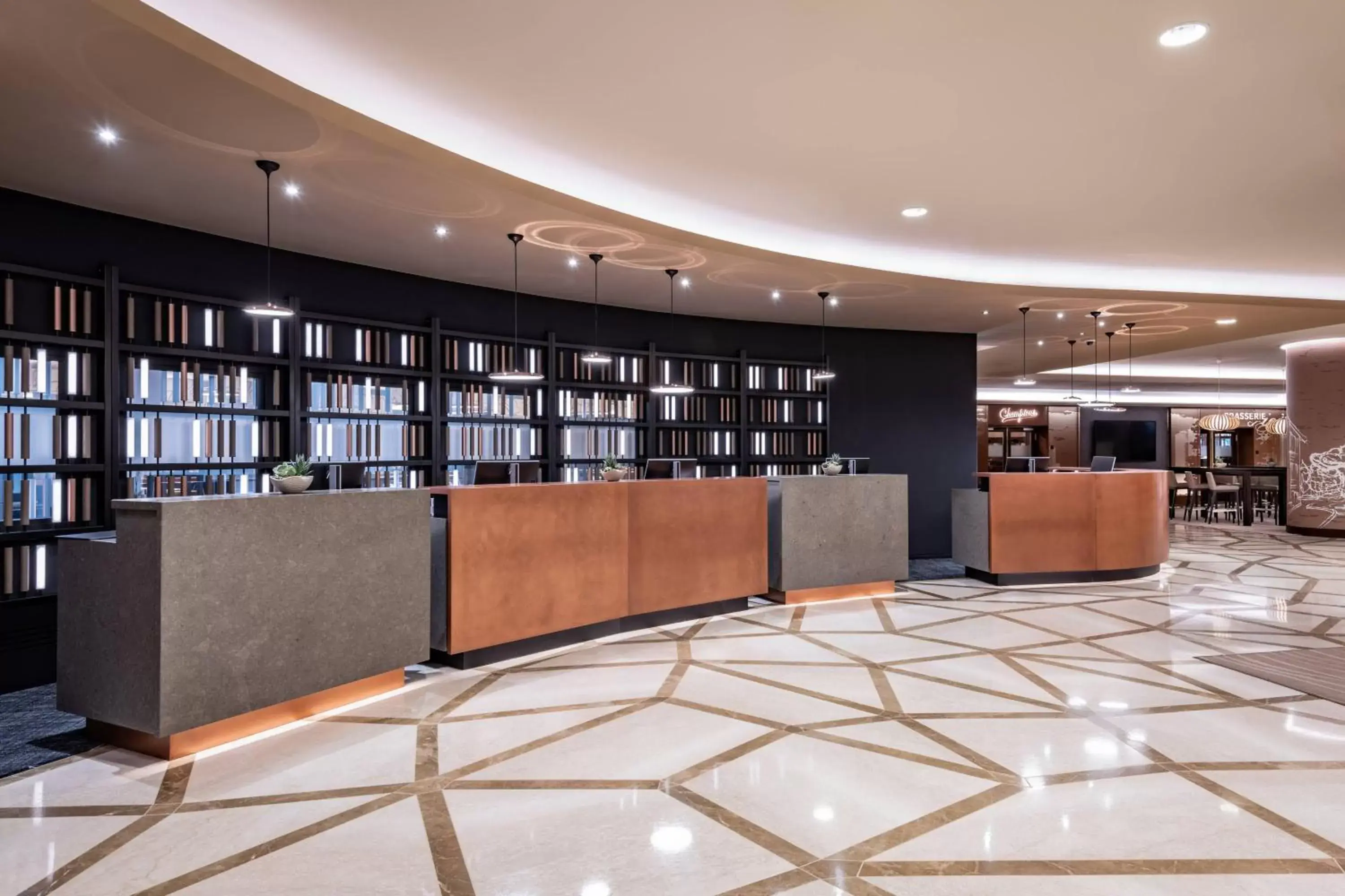 Lobby or reception in Frankfurt Marriott Hotel